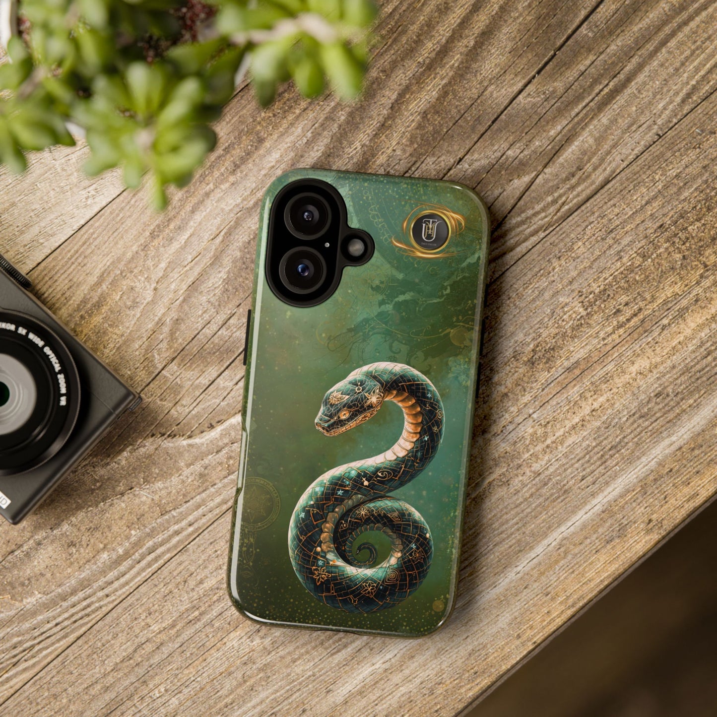 Lunar Snake Phone Case — Eternity Serpent Design