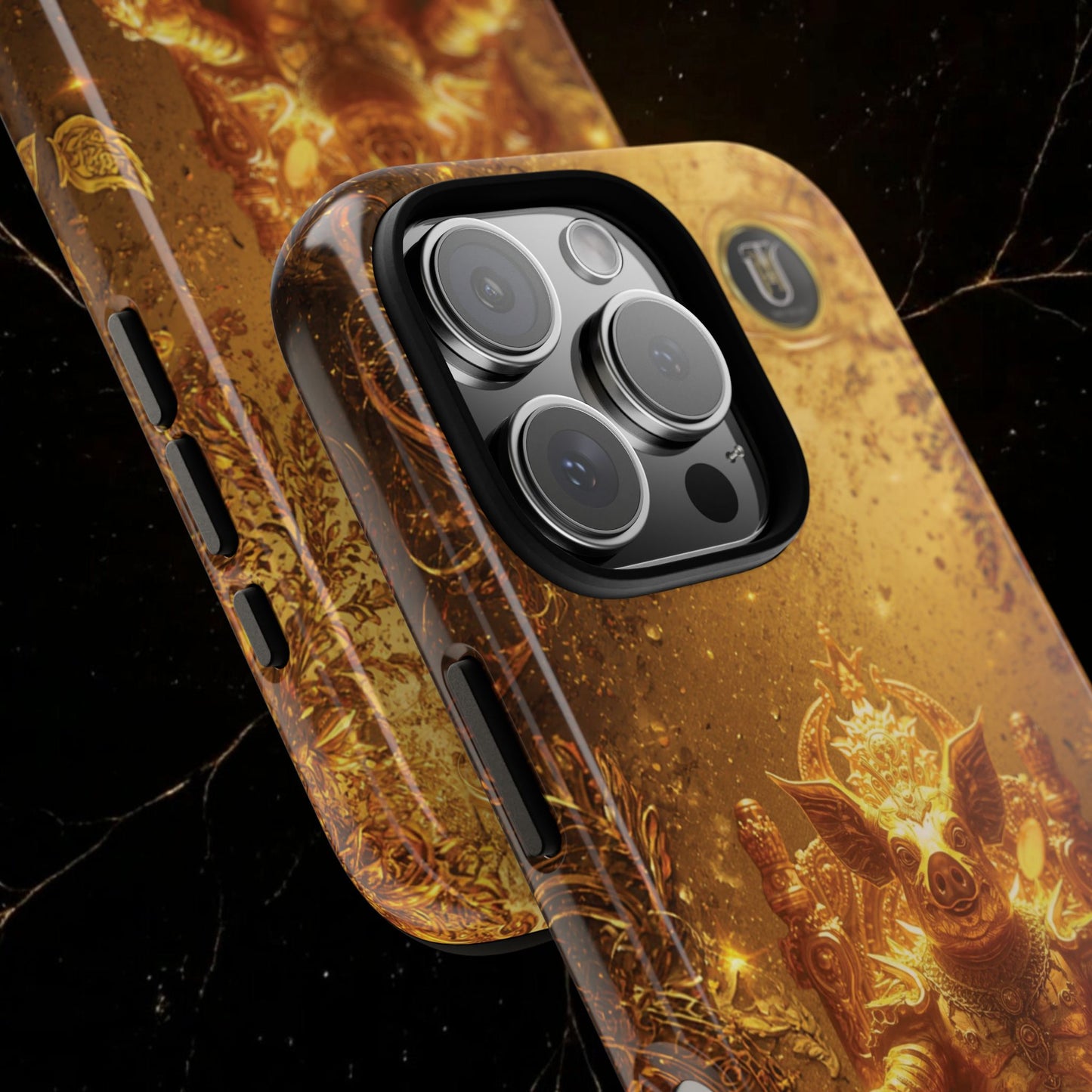 Lunar Pig Zodiac Phone Case — Fortune Totem for Wealth & Protection