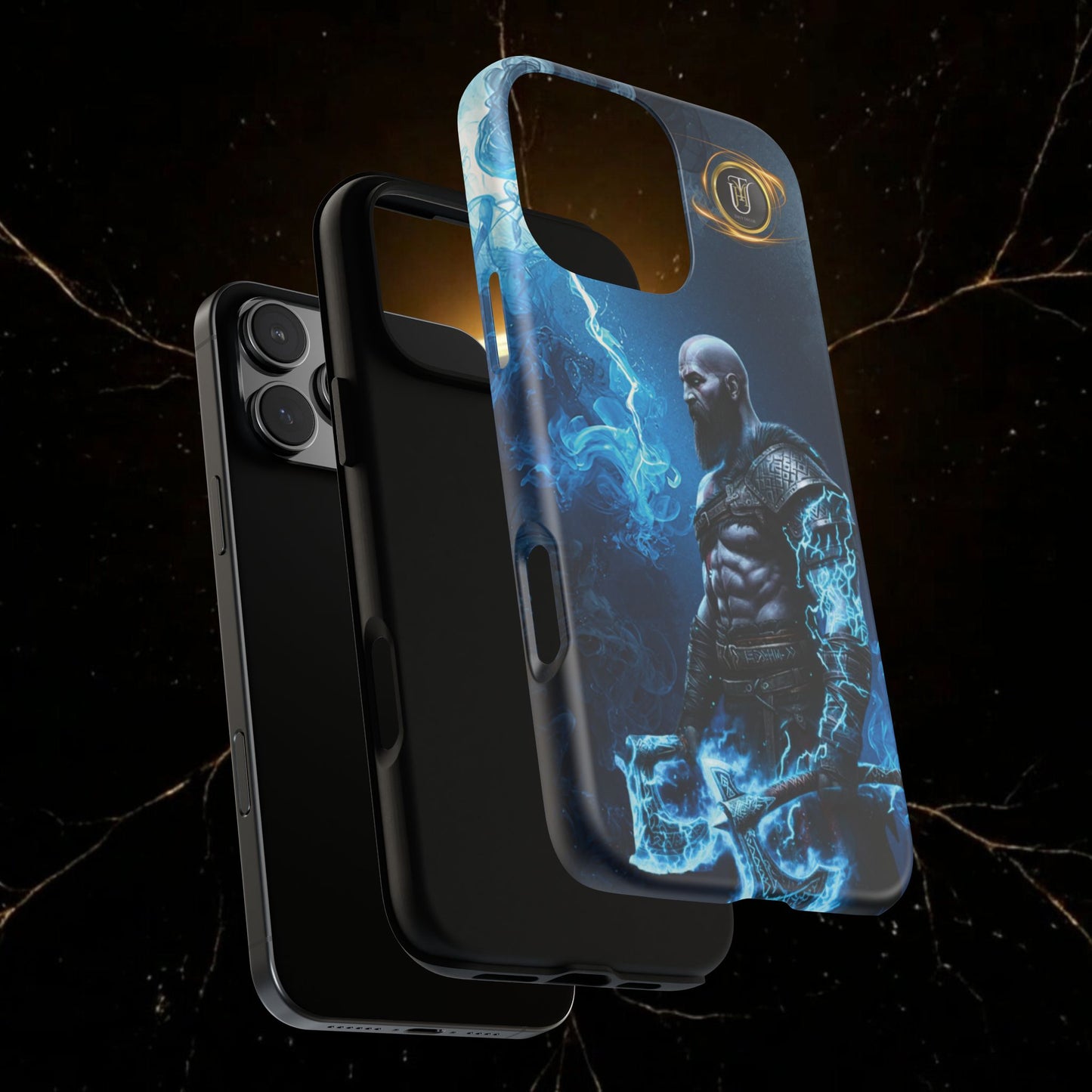 Norse Warrior Phone Case — Viking Shield & Helmet Tough Cover