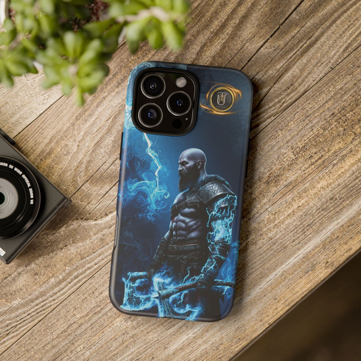 Norse Warrior Phone Case — Viking Shield & Helmet Tough Cover