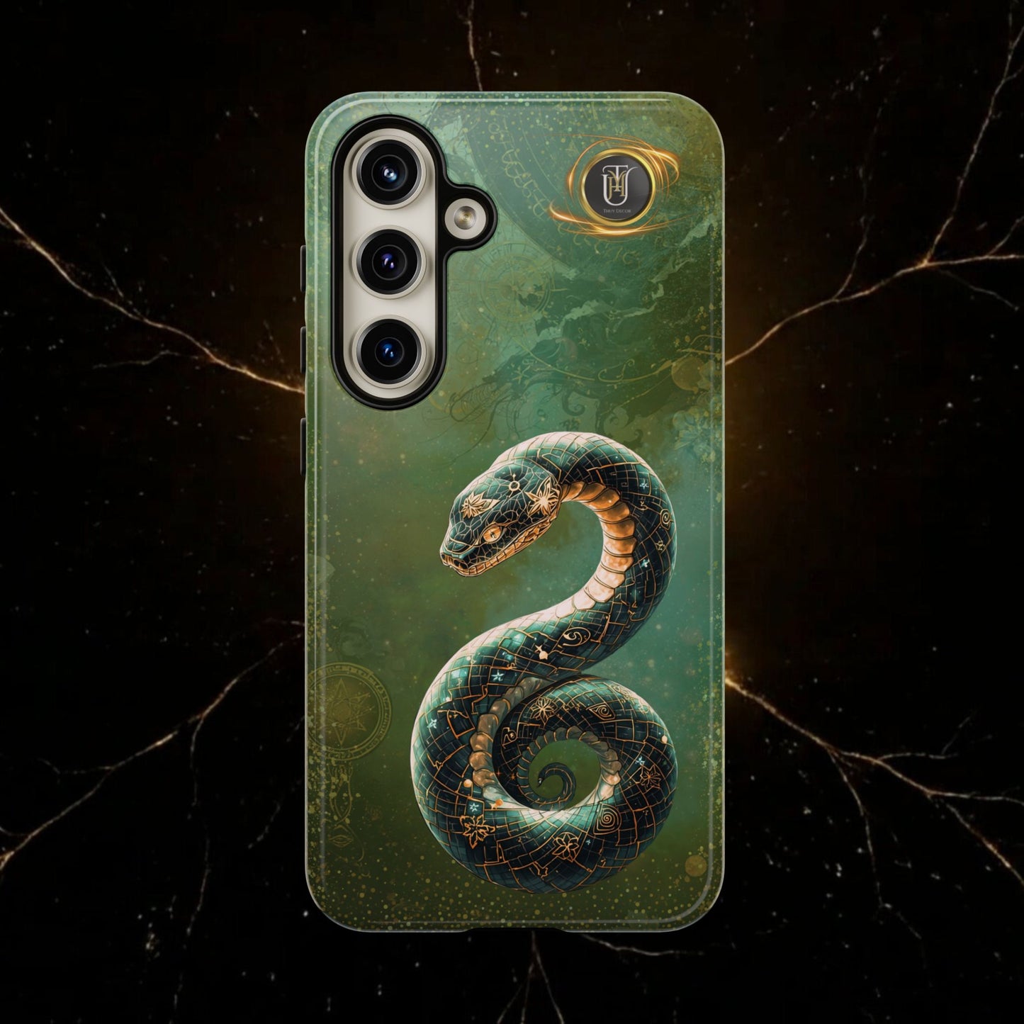 Lunar Snake Phone Case — Eternity Serpent Design