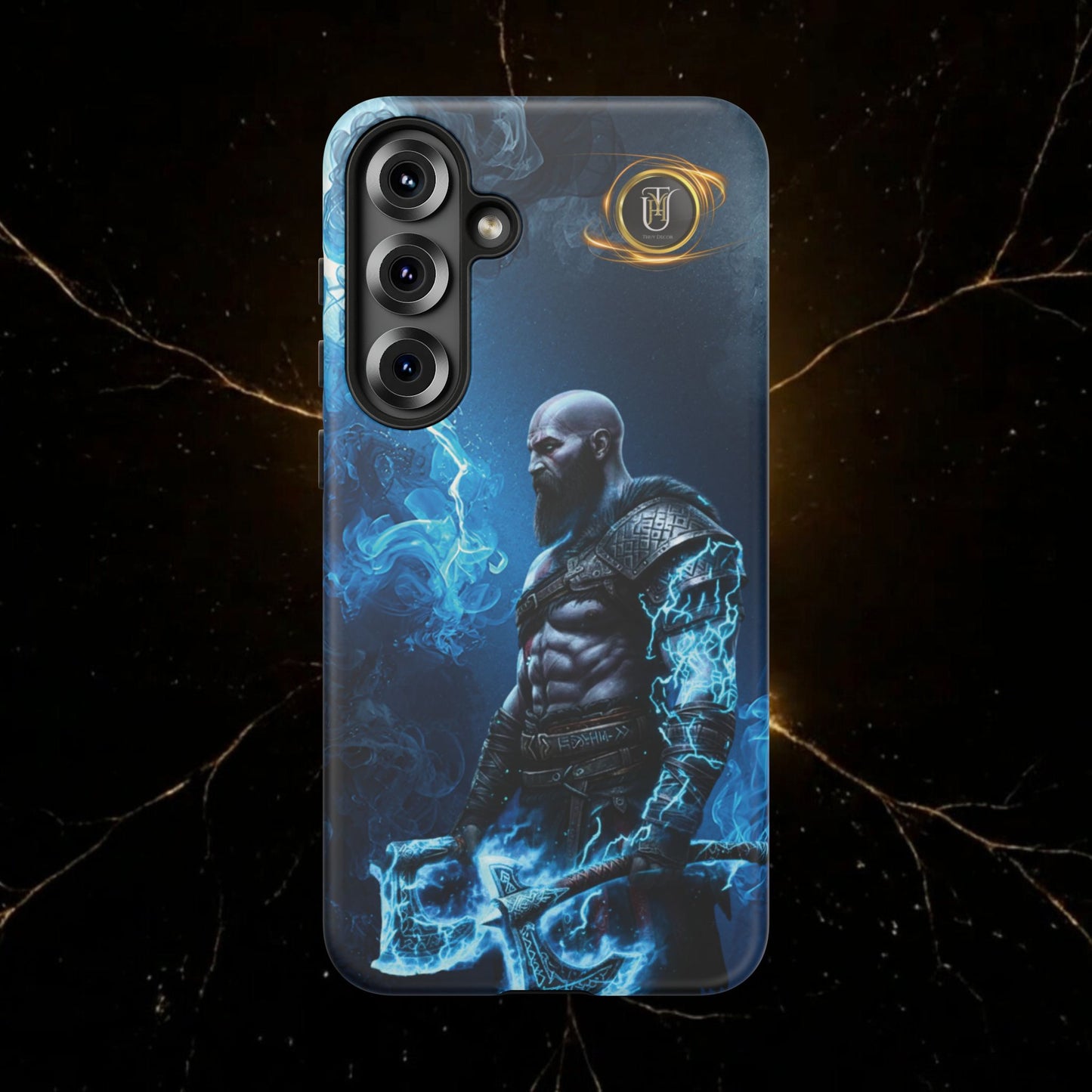 Norse Warrior Phone Case — Viking Shield & Helmet Tough Cover