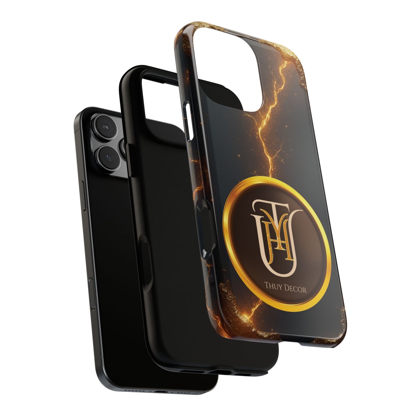 Black & Gold Luxurious Thuy Decor Brand Cover Phone Case