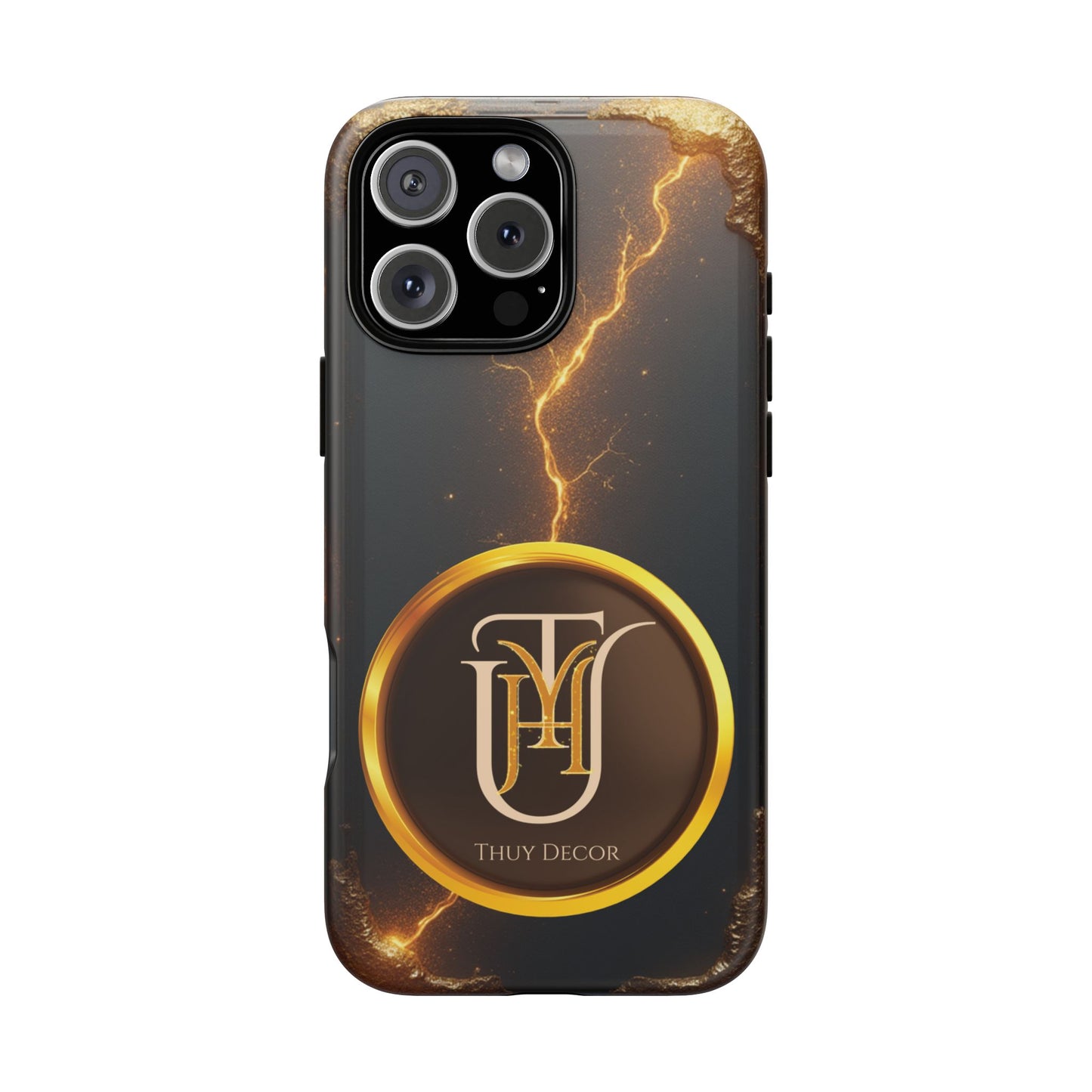 Black & Gold Luxurious Thuy Decor Brand Cover Phone Case