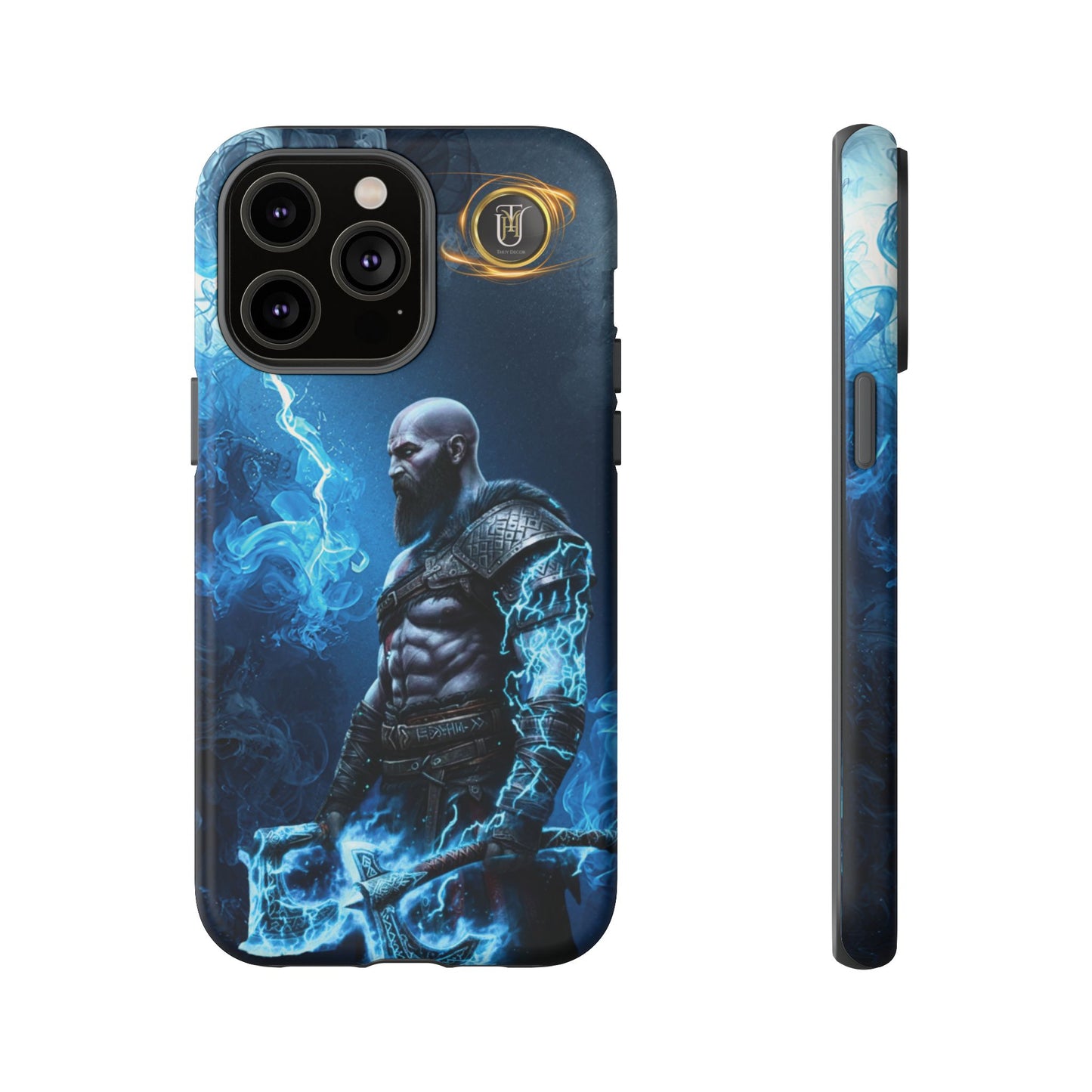Norse Warrior Phone Case — Viking Shield & Helmet Tough Cover