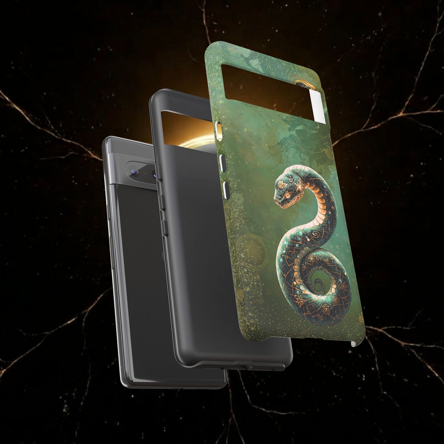 Lunar Snake Phone Case — Eternity Serpent Design