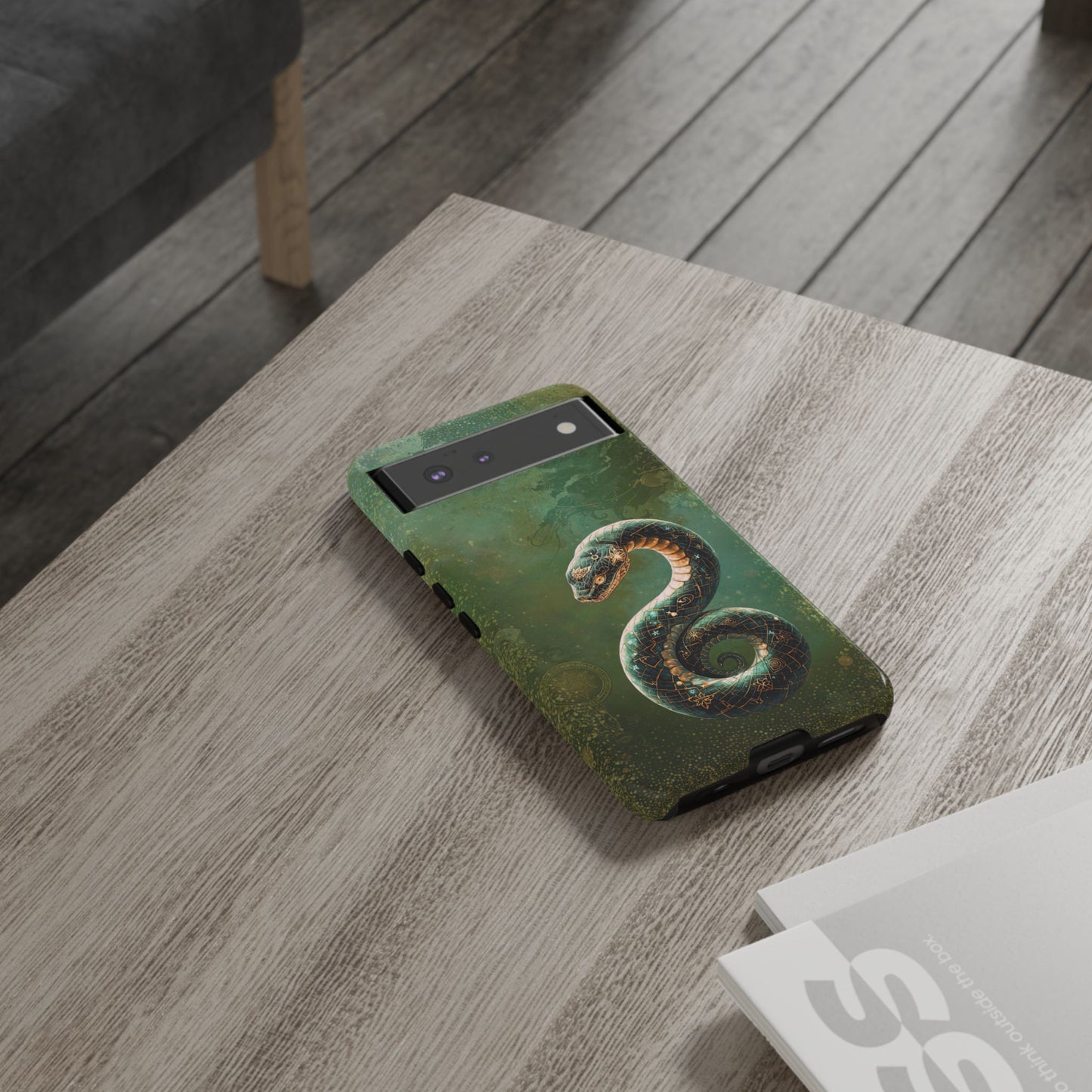 Lunar Snake Phone Case — Eternity Serpent Design