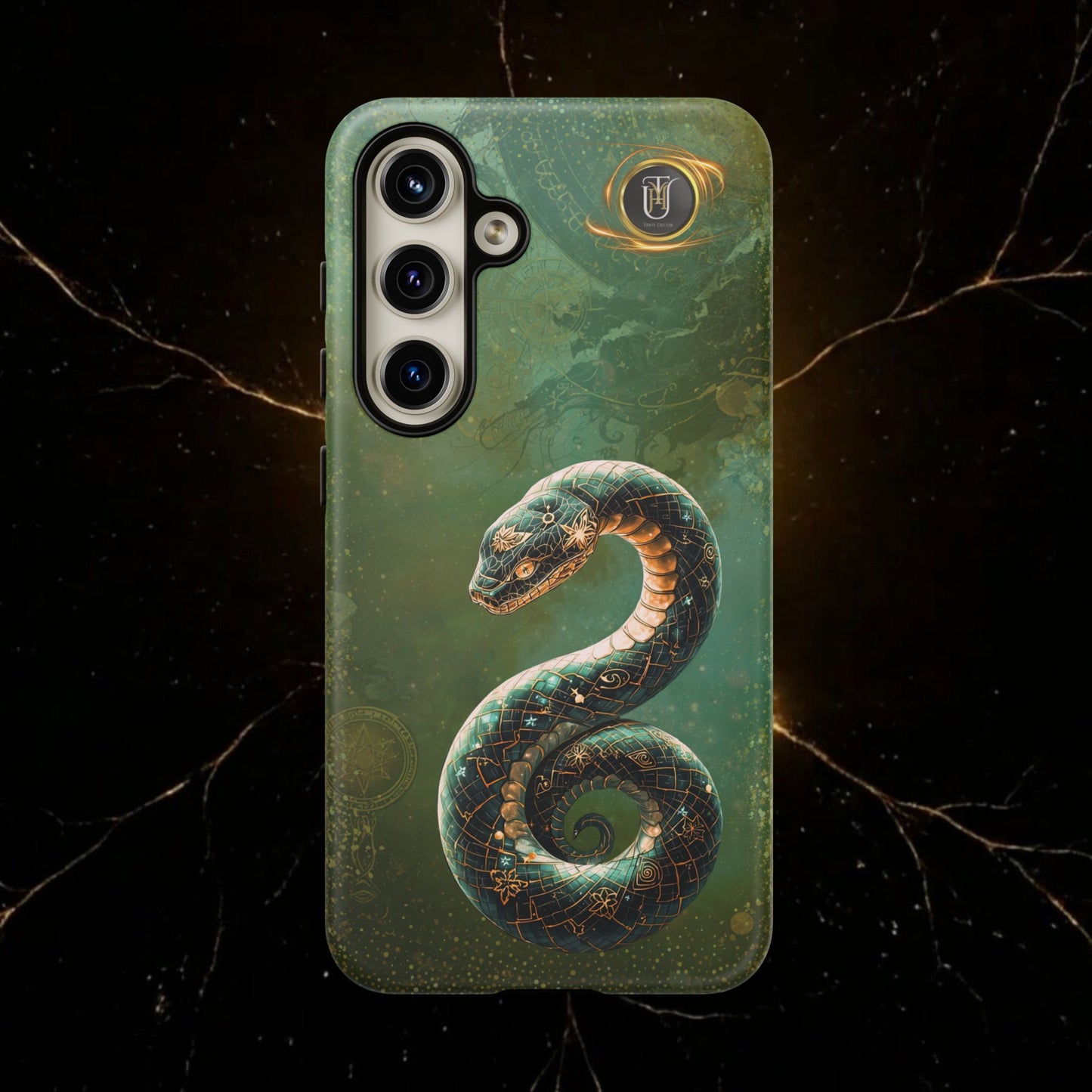 Lunar Snake Phone Case — Eternity Serpent Design