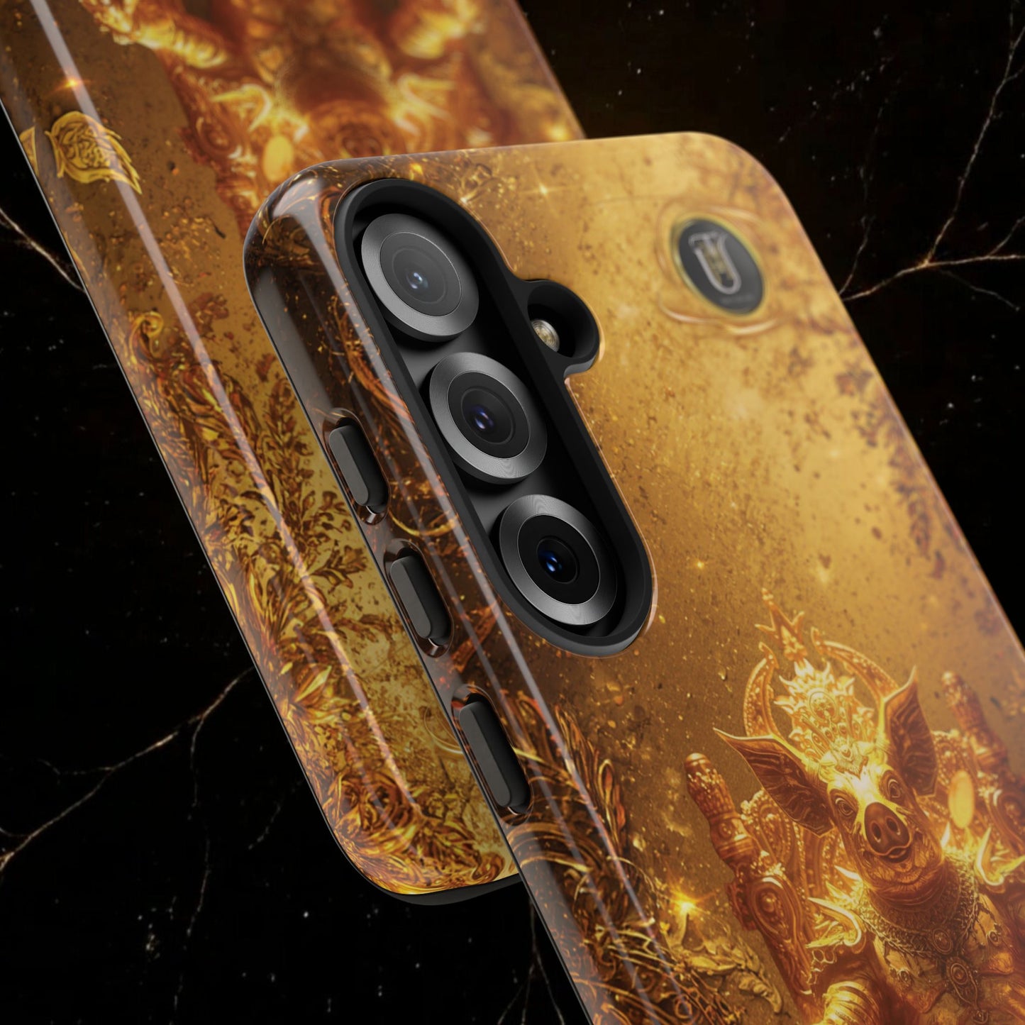 Lunar Pig Zodiac Phone Case — Fortune Totem for Wealth & Protection