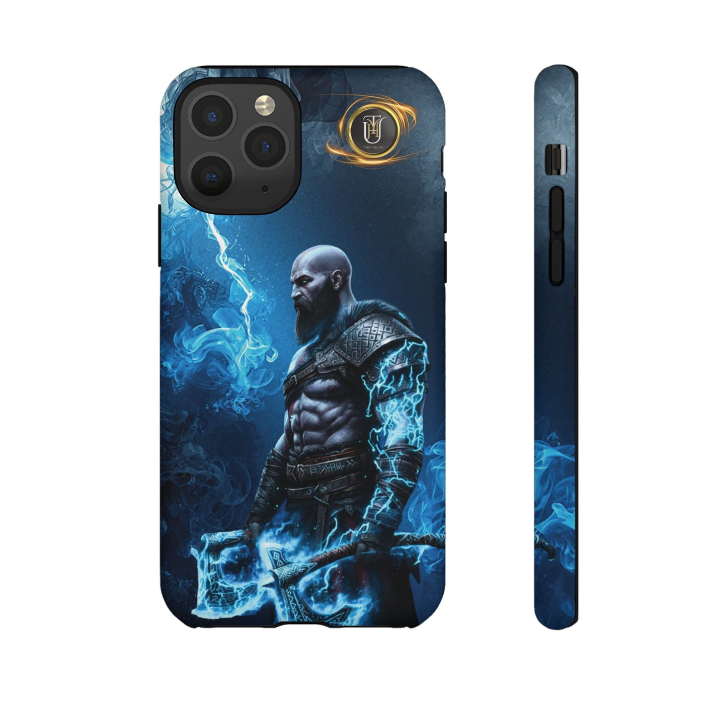 Norse Warrior Phone Case — Viking Shield & Helmet Tough Cover