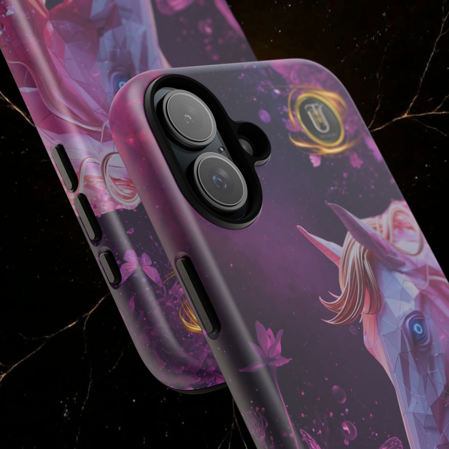 Quantum Pink Lunar Diamond Horse Tough Case — 2026 Pink Horse Phone Case