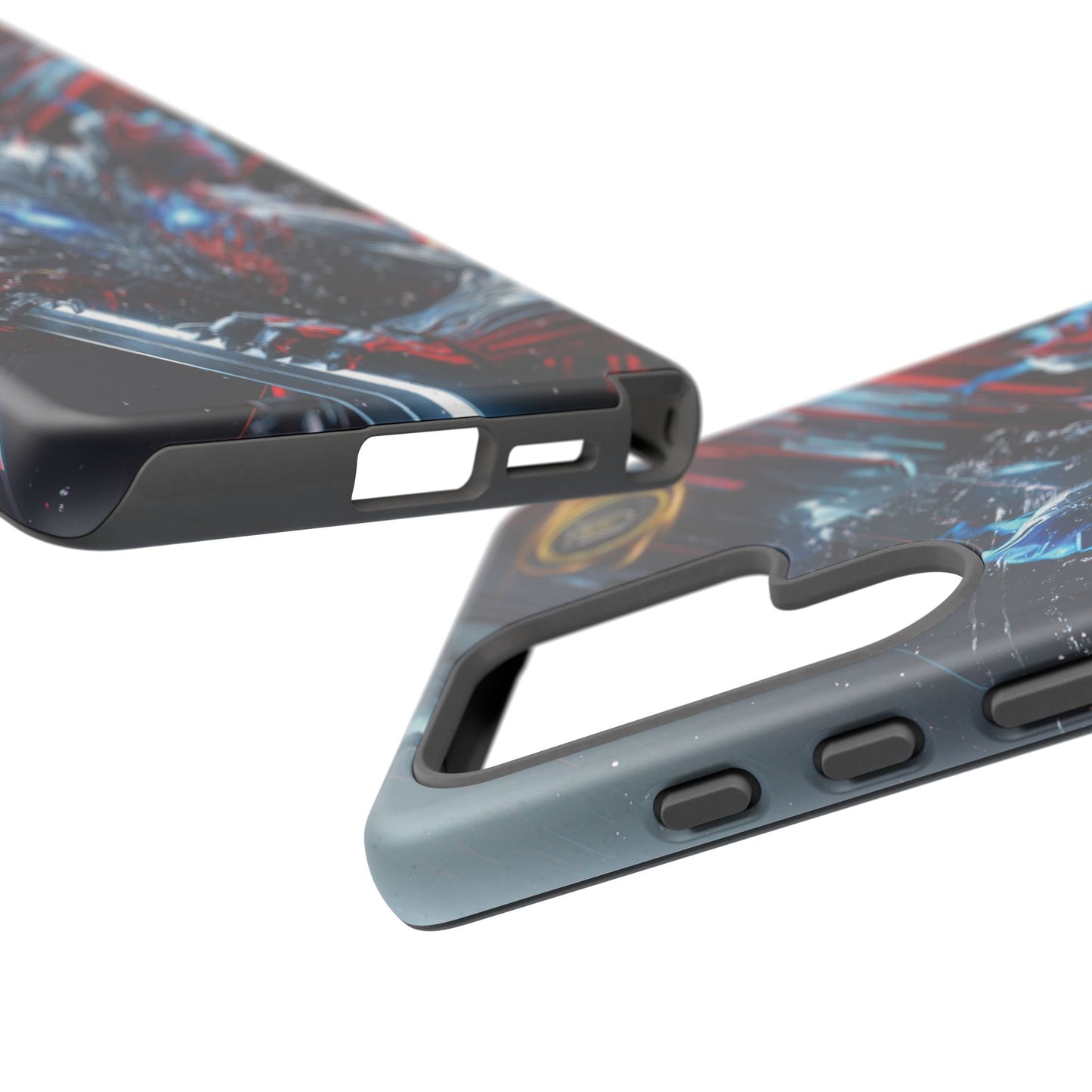 Lunar Metal Rat Samurai Phone Case — Warrior Rodent Armor Design