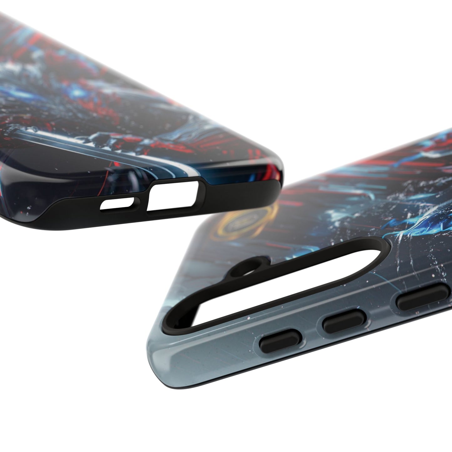 Lunar Metal Rat Samurai Phone Case — Warrior Rodent Armor Design