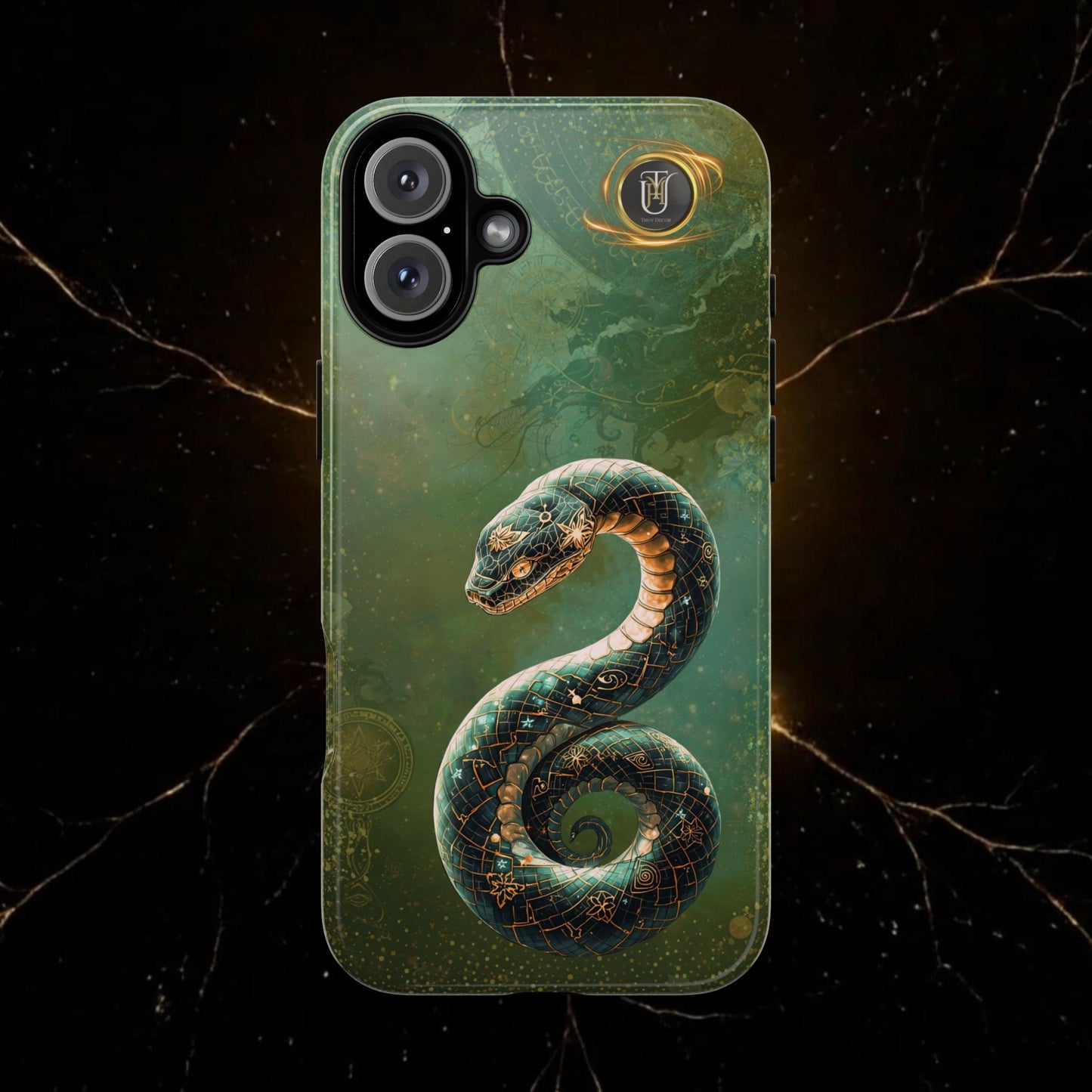 Lunar Snake Phone Case — Eternity Serpent Design