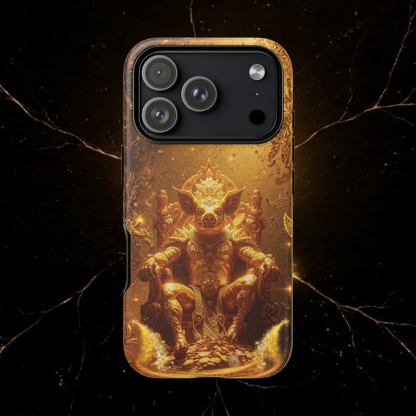 Lunar Pig Zodiac Phone Case — Fortune Totem for Wealth & Protection