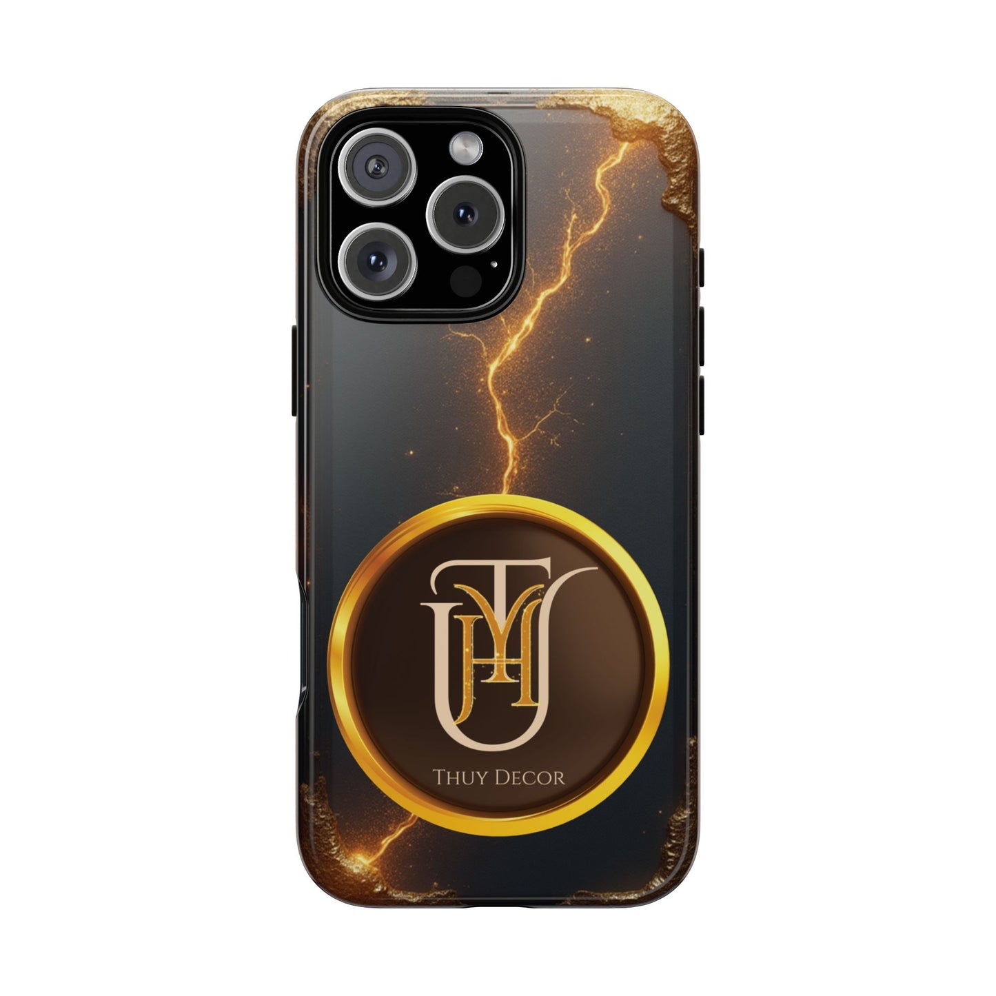 Black & Gold Luxurious Thuy Decor Brand Cover Phone Case