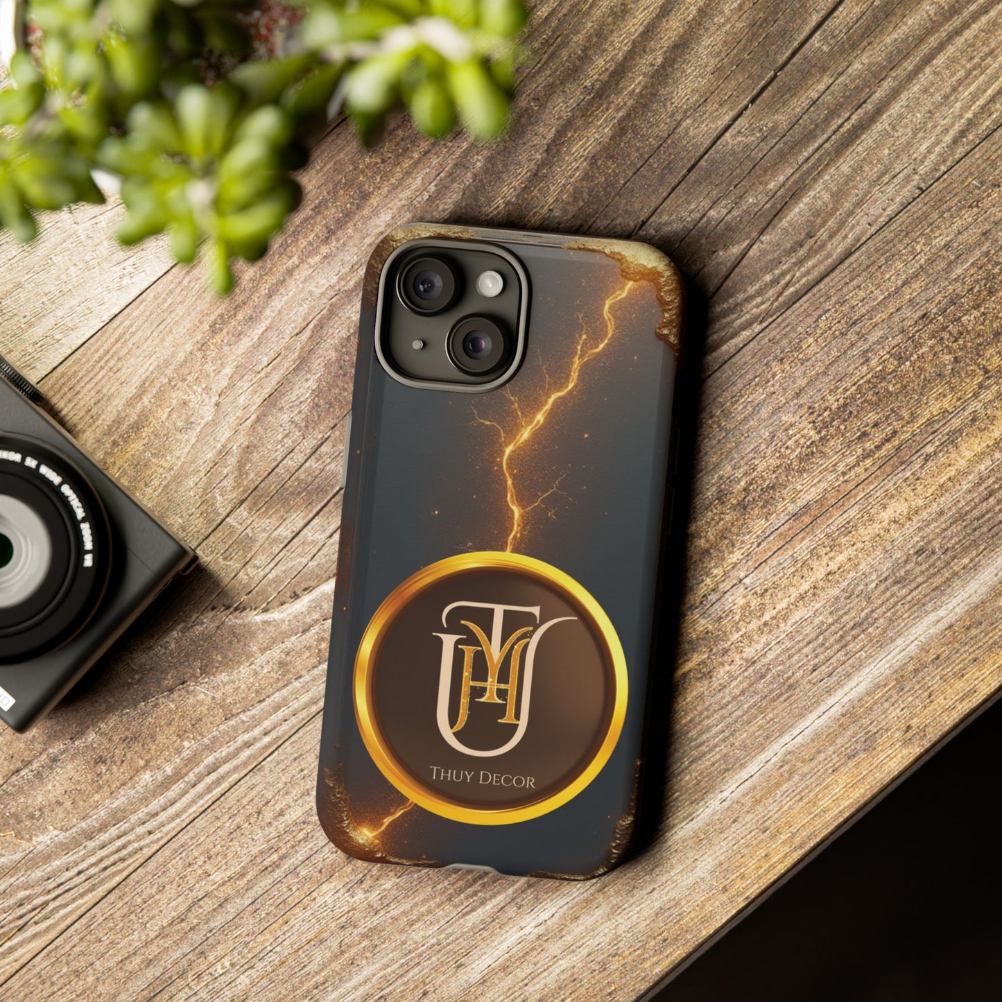 Black & Gold Luxurious Thuy Decor Brand Cover Phone Case
