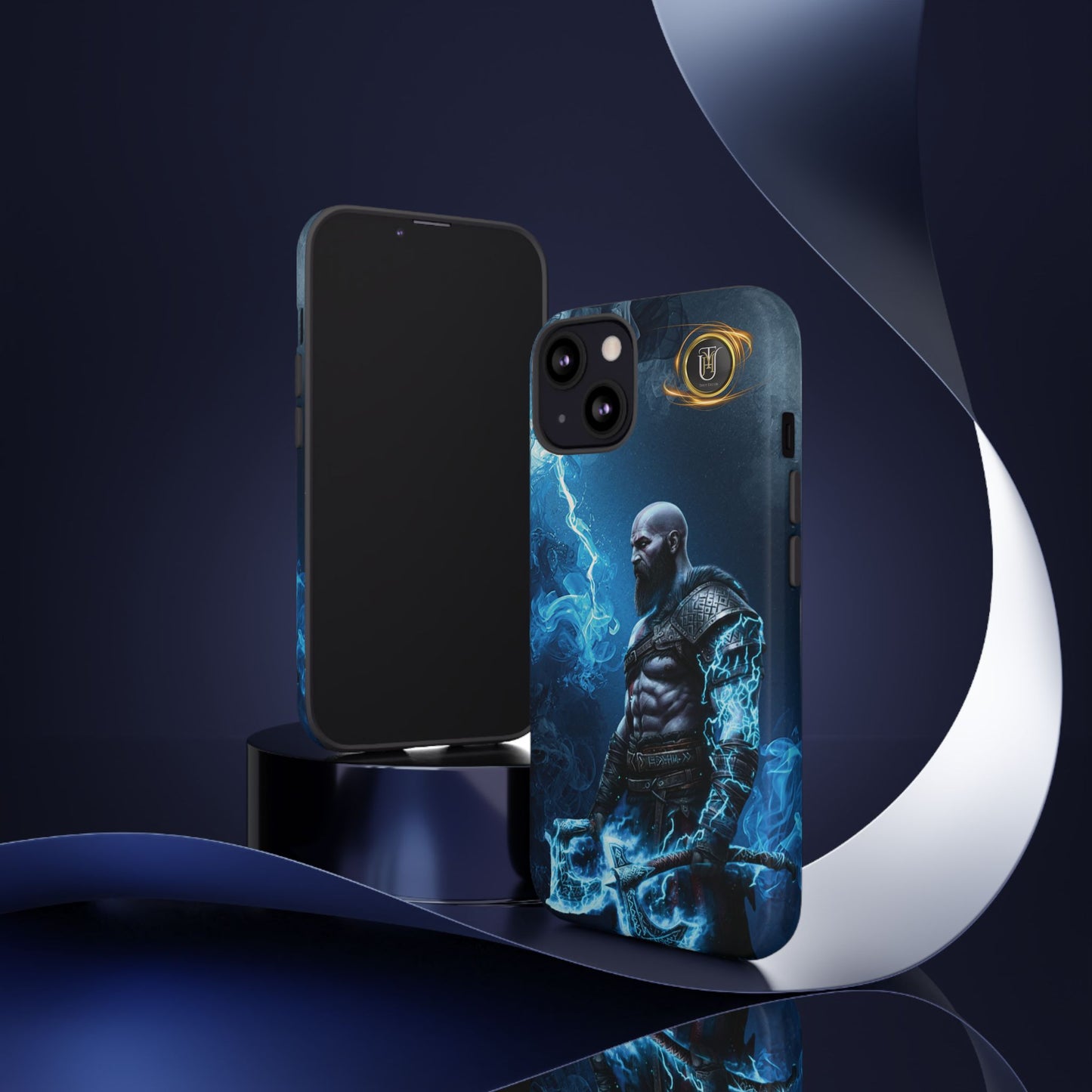 Norse Warrior Phone Case — Viking Shield & Helmet Tough Cover