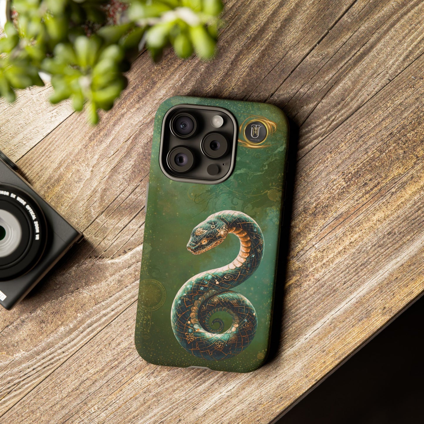 Lunar Snake Phone Case — Eternity Serpent Design