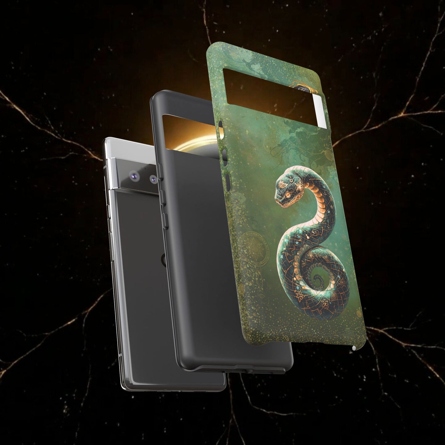 Lunar Snake Phone Case — Eternity Serpent Design