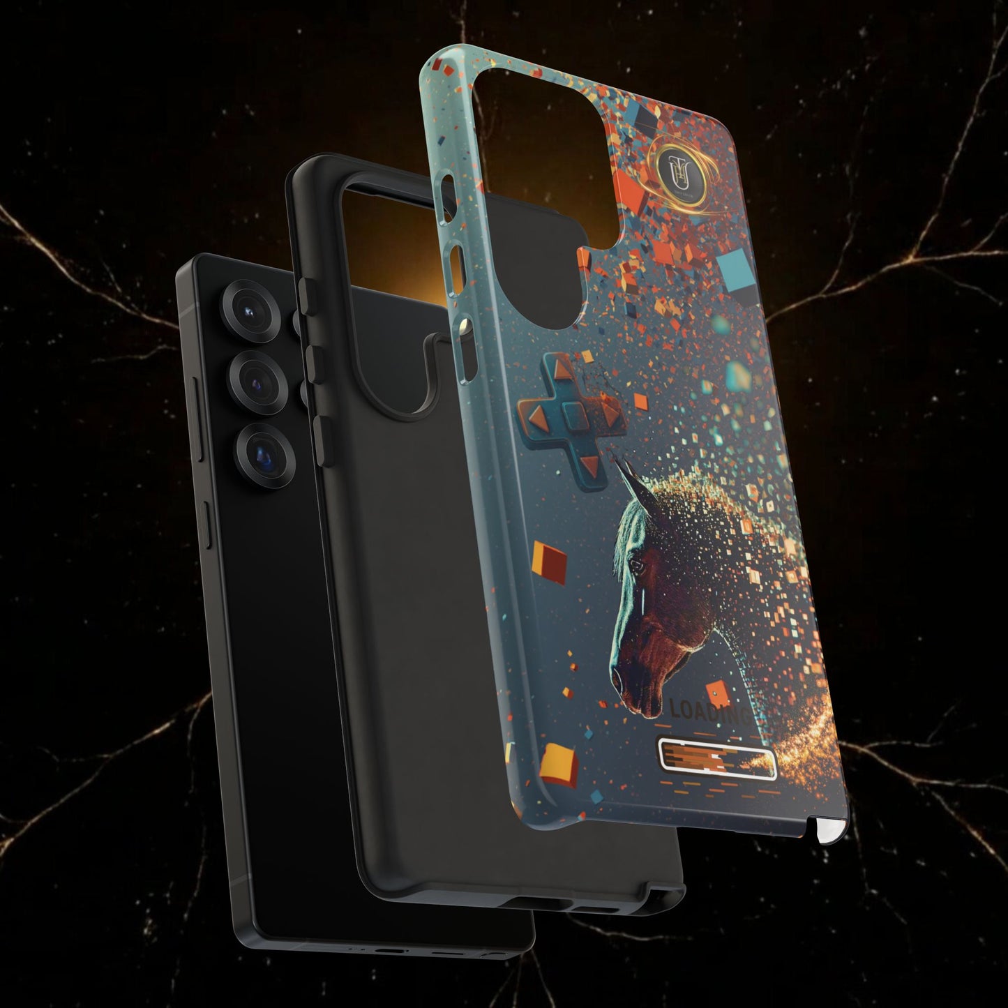 Glitched Lunar Horse Phone Case — Gamer Lucky Totem