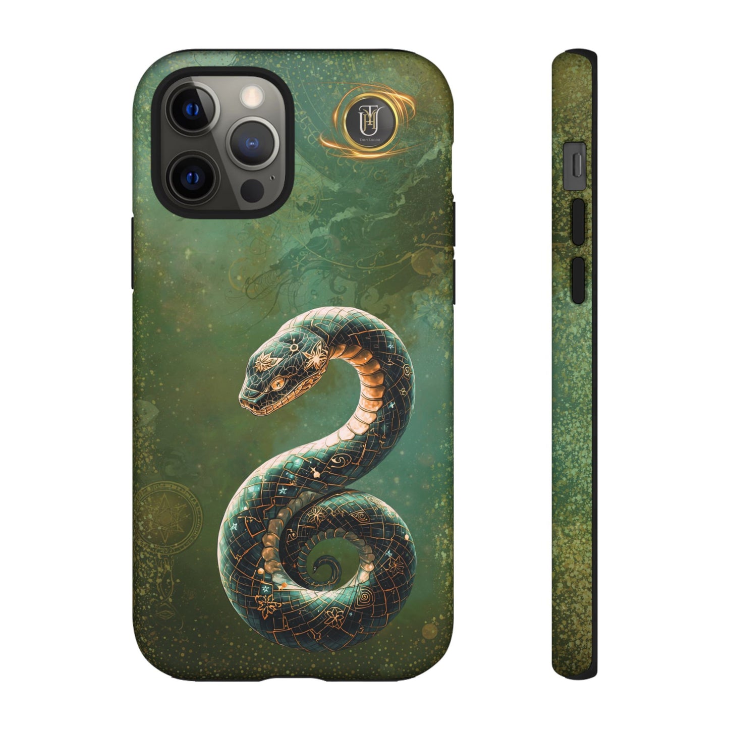 Lunar Snake Phone Case — Eternity Serpent Design