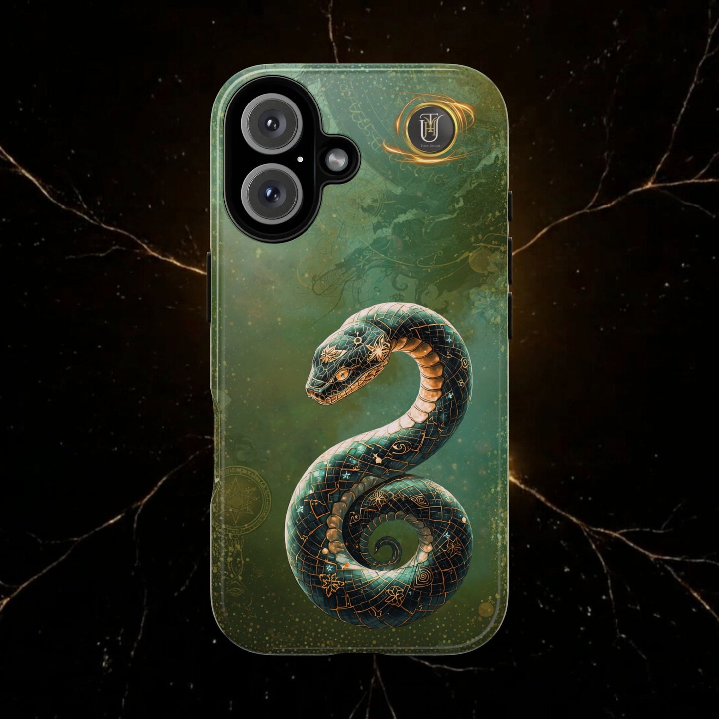 Lunar Snake Phone Case — Eternity Serpent Design