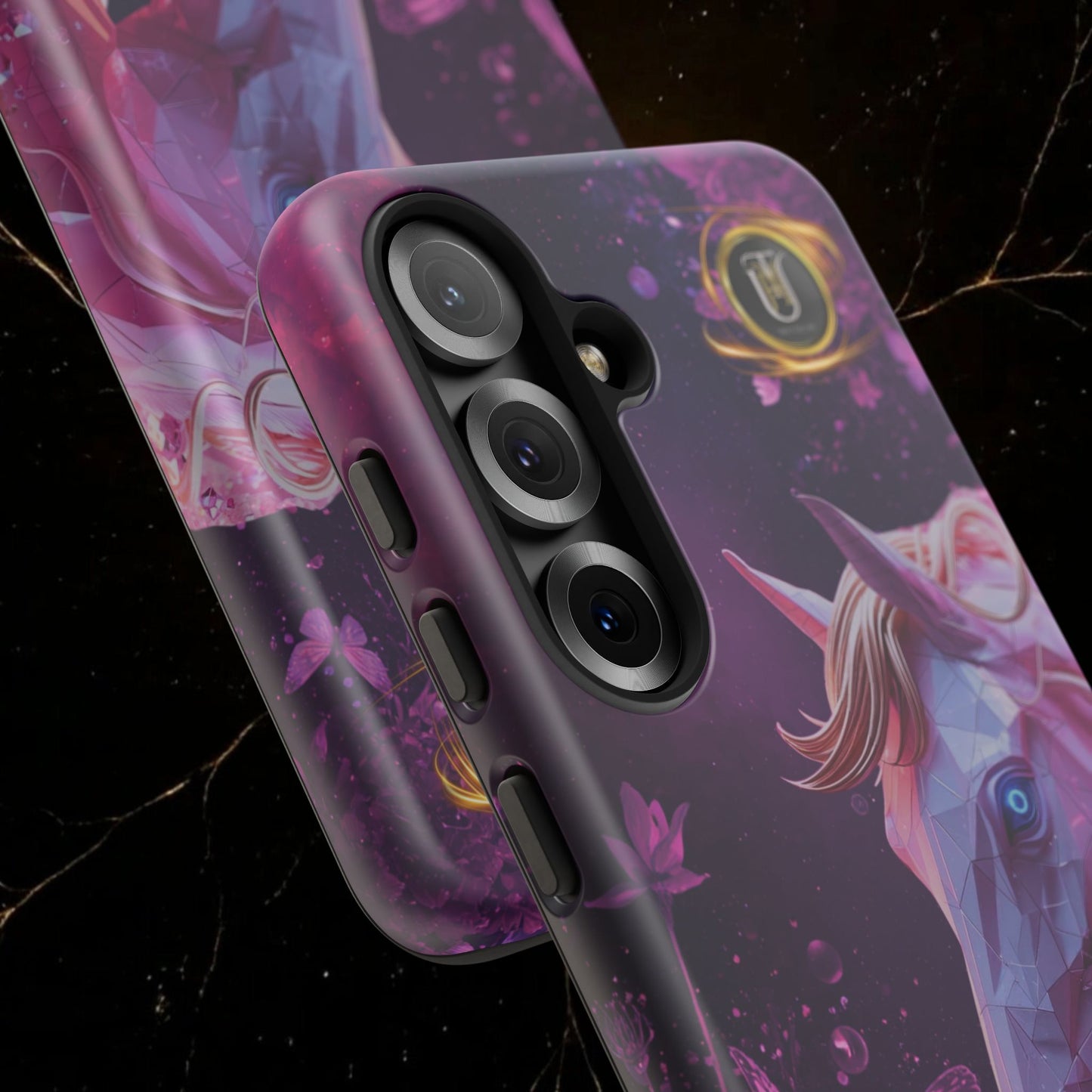 Quantum Pink Lunar Diamond Horse Tough Case — 2026 Pink Horse Phone Case