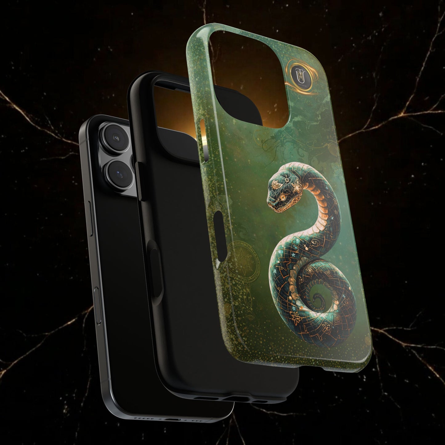Lunar Snake Phone Case — Eternity Serpent Design