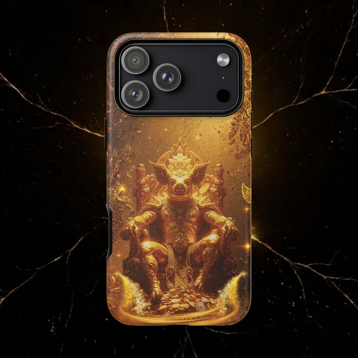 Lunar Pig Zodiac Phone Case — Fortune Totem for Wealth & Protection