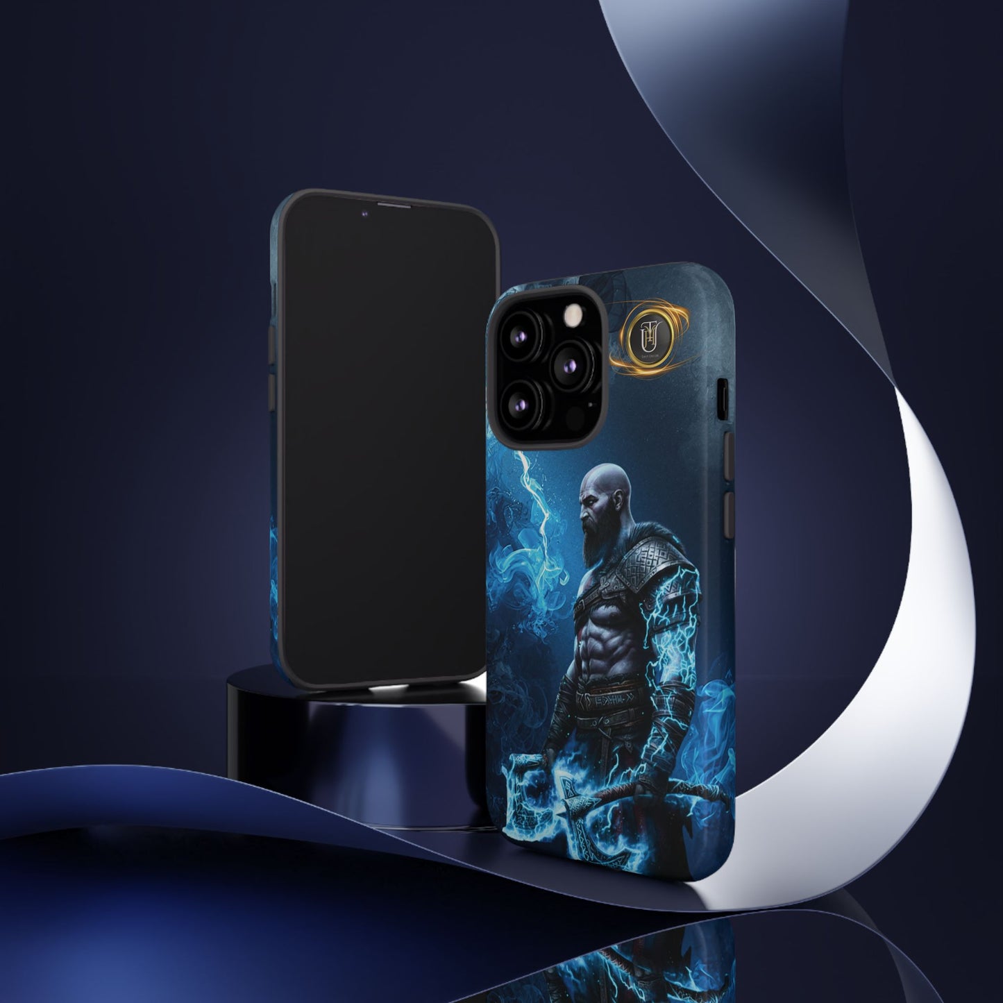 Norse Warrior Phone Case — Viking Shield & Helmet Tough Cover