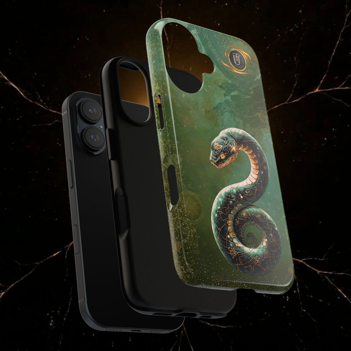 Lunar Snake Phone Case — Eternity Serpent Design