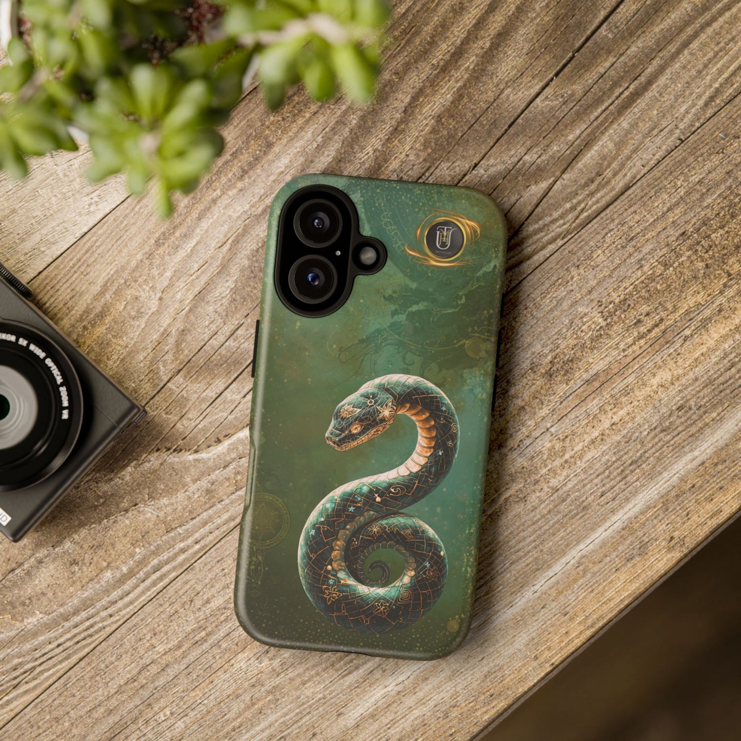 Lunar Snake Phone Case — Eternity Serpent Design