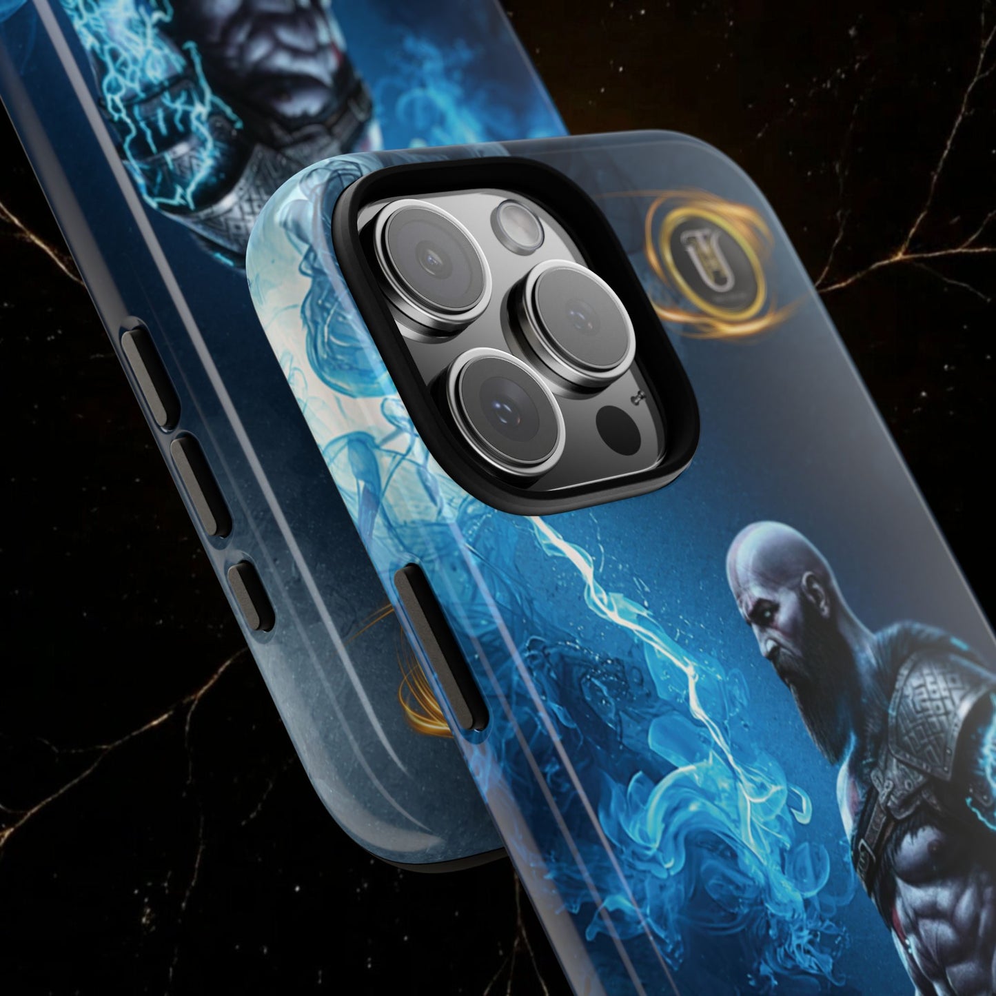 Norse Warrior Phone Case — Viking Shield & Helmet Tough Cover