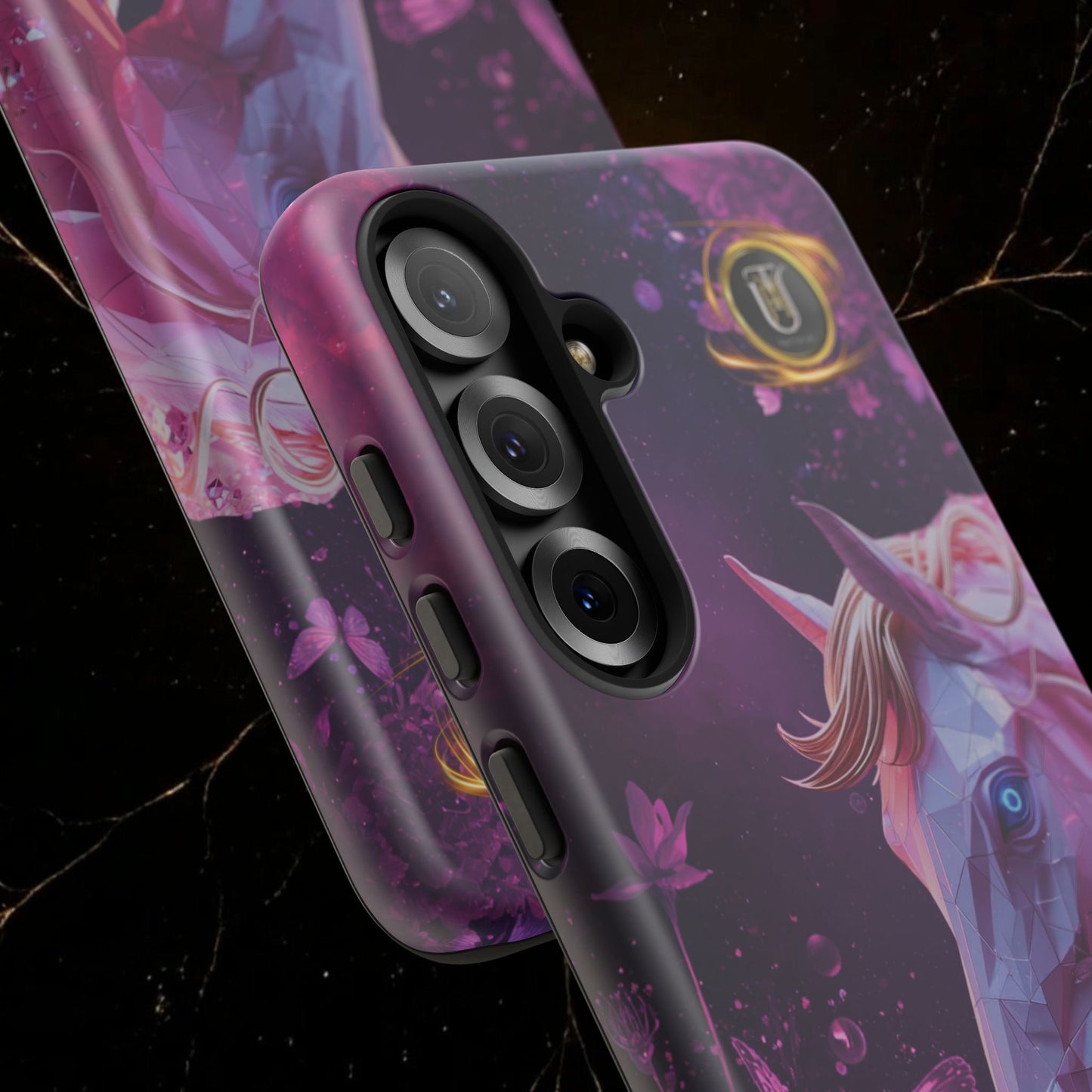 Quantum Pink Lunar Diamond Horse Tough Case — 2026 Pink Horse Phone Case