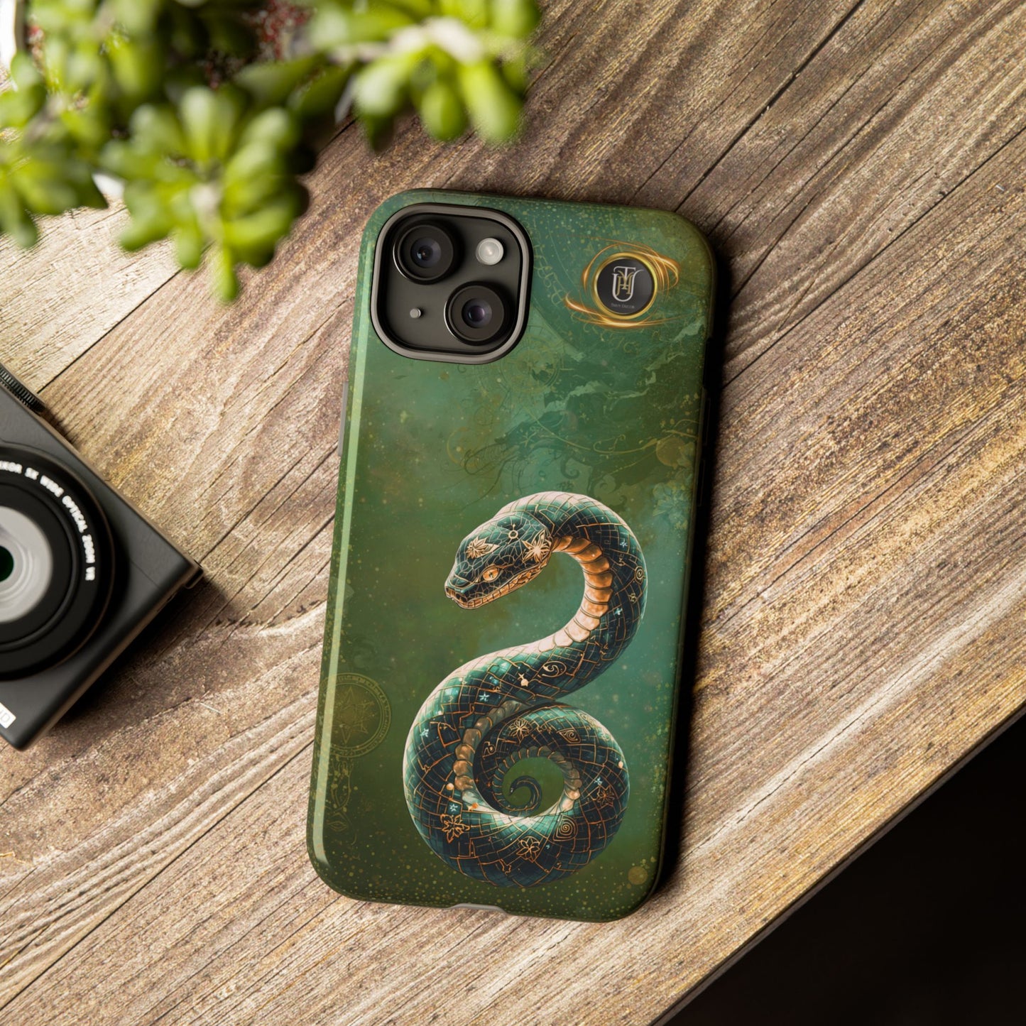 Lunar Snake Phone Case — Eternity Serpent Design