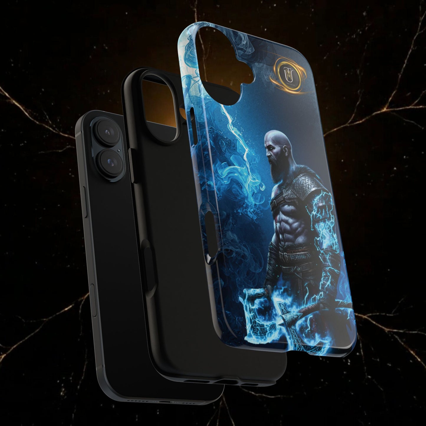 Norse Warrior Phone Case — Viking Shield & Helmet Tough Cover
