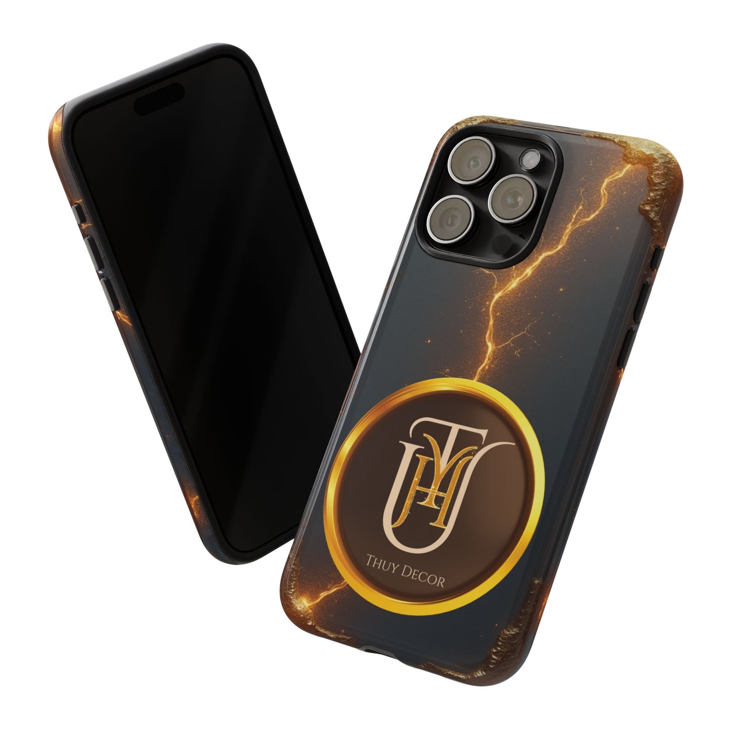 Black & Gold Luxurious Thuy Decor Brand Cover Phone Case