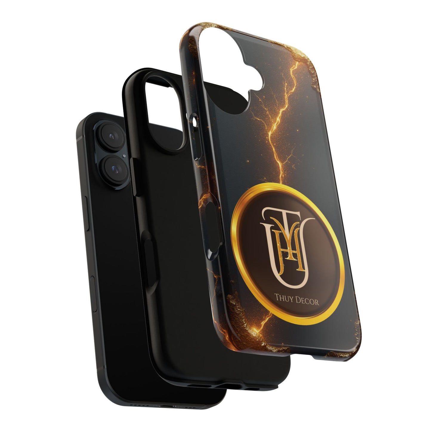 Black & Gold Luxurious Thuy Decor Brand Cover Phone Case