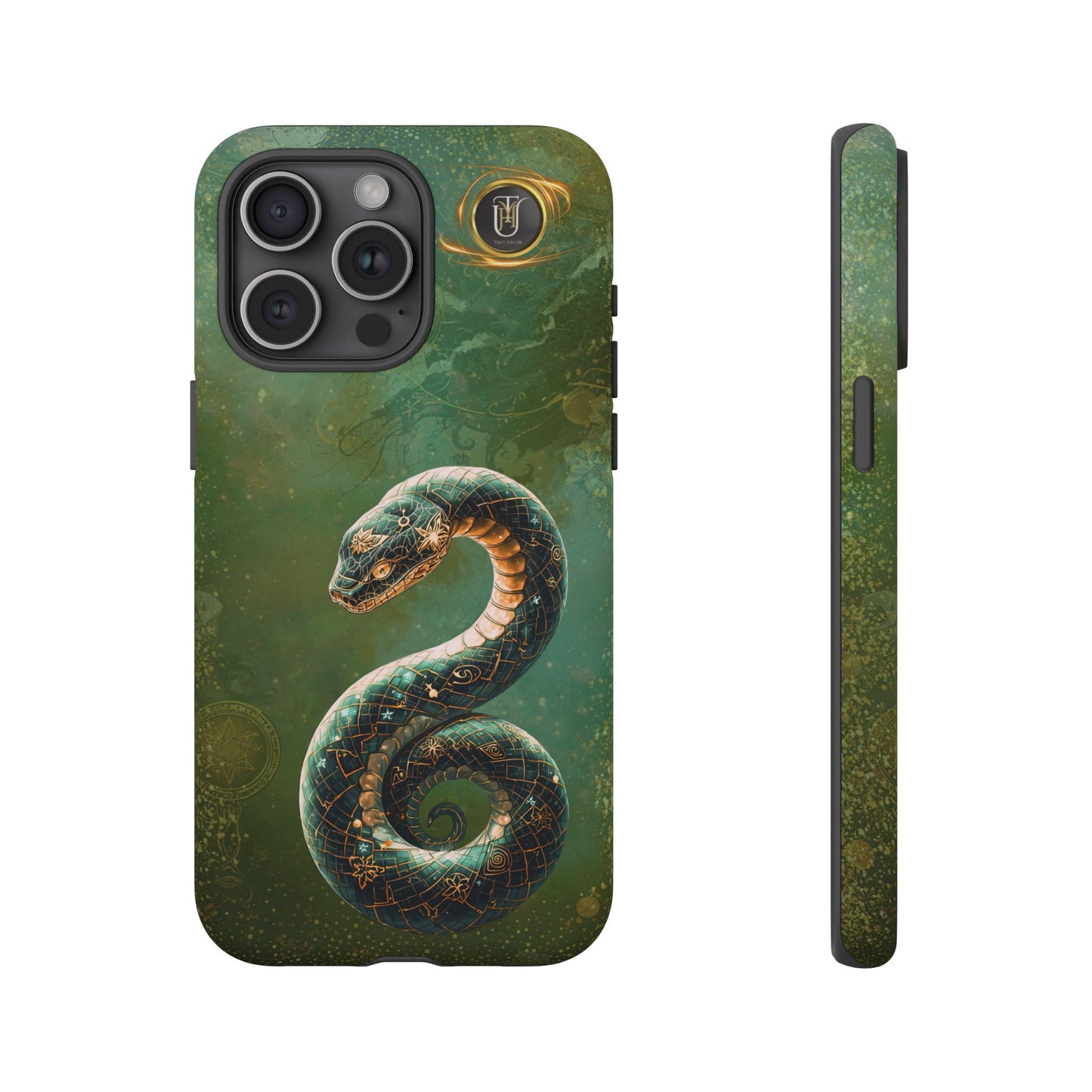 Lunar Snake Phone Case — Eternity Serpent Design