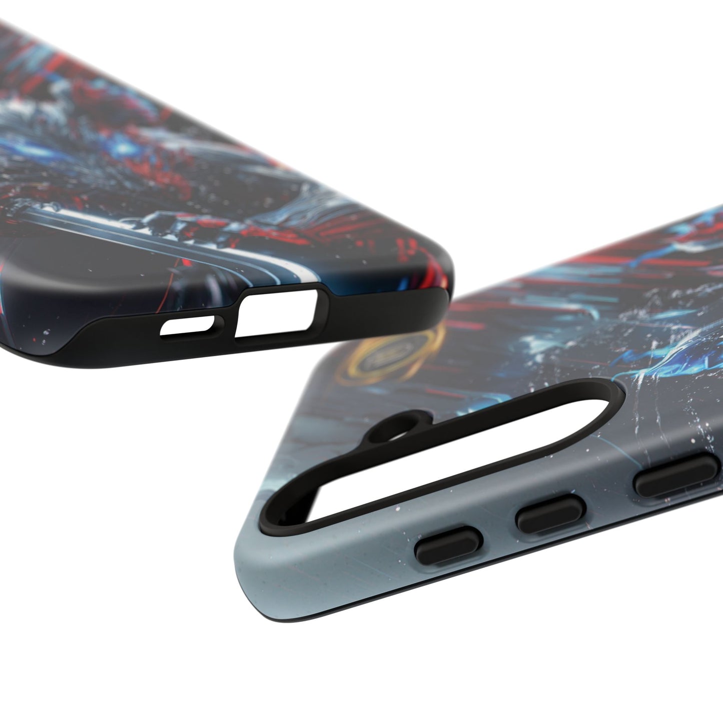 Lunar Metal Rat Samurai Phone Case — Warrior Rodent Armor Design