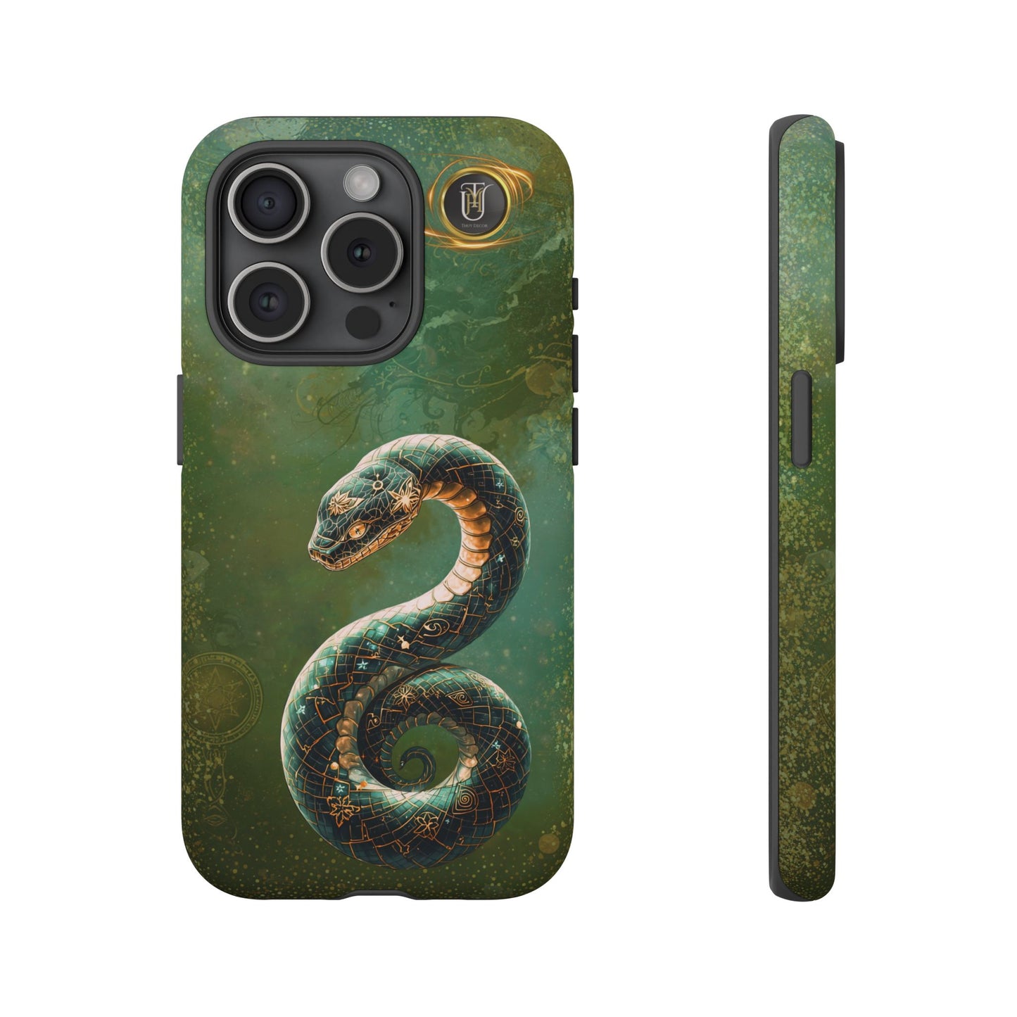 Lunar Snake Phone Case — Eternity Serpent Design