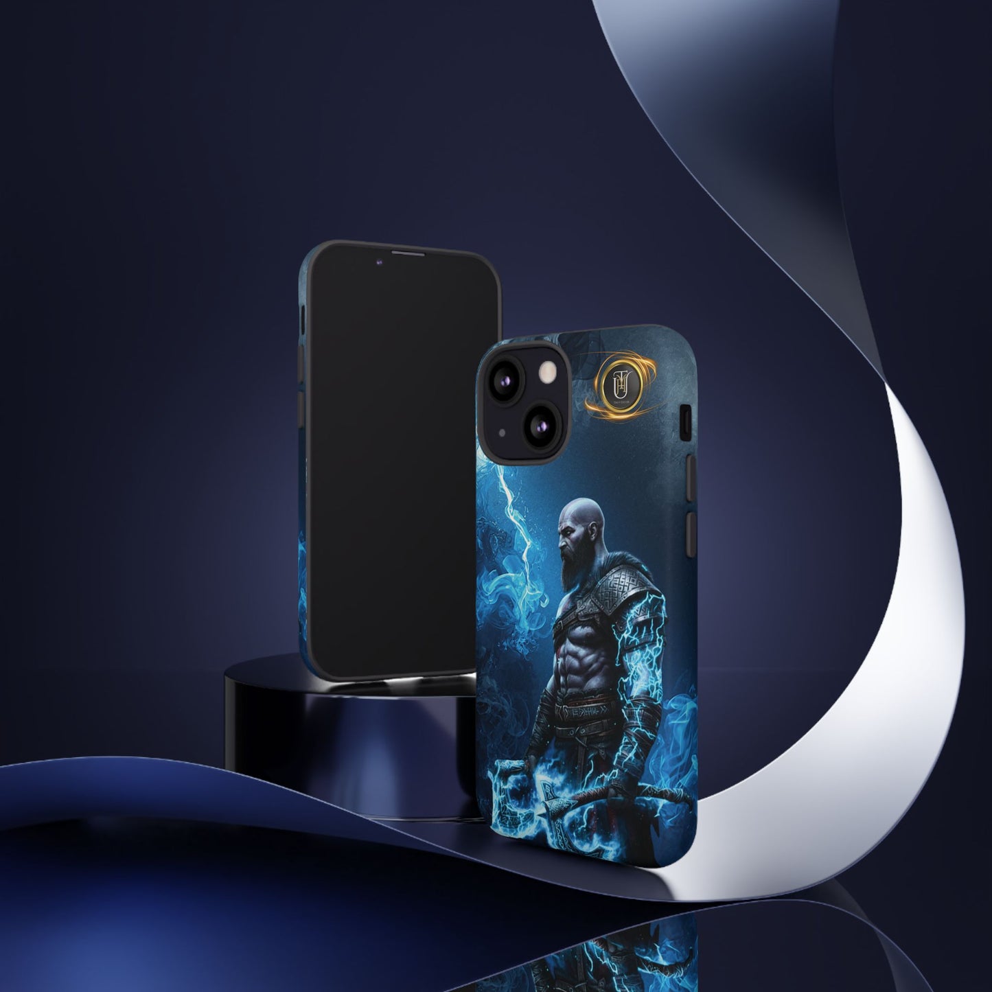 Norse Warrior Phone Case — Viking Shield & Helmet Tough Cover