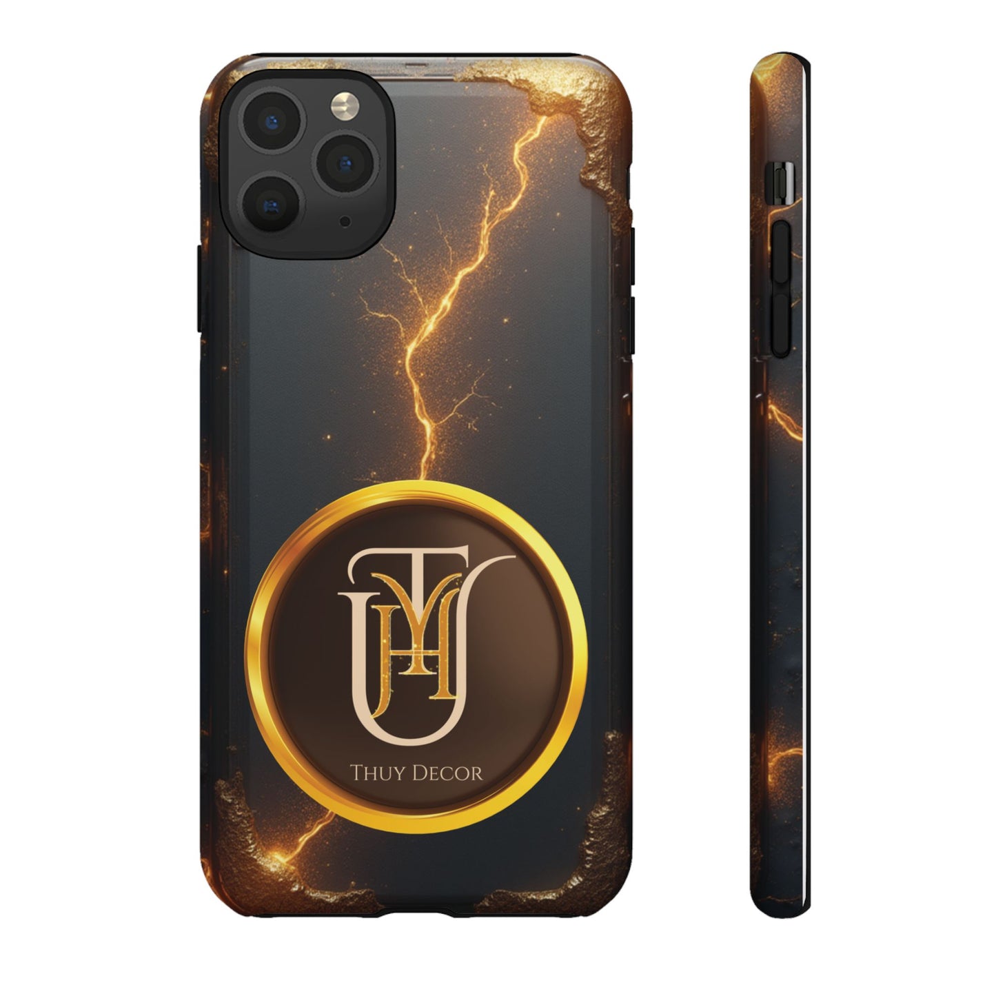 Black & Gold Luxurious Thuy Decor Brand Cover Phone Case