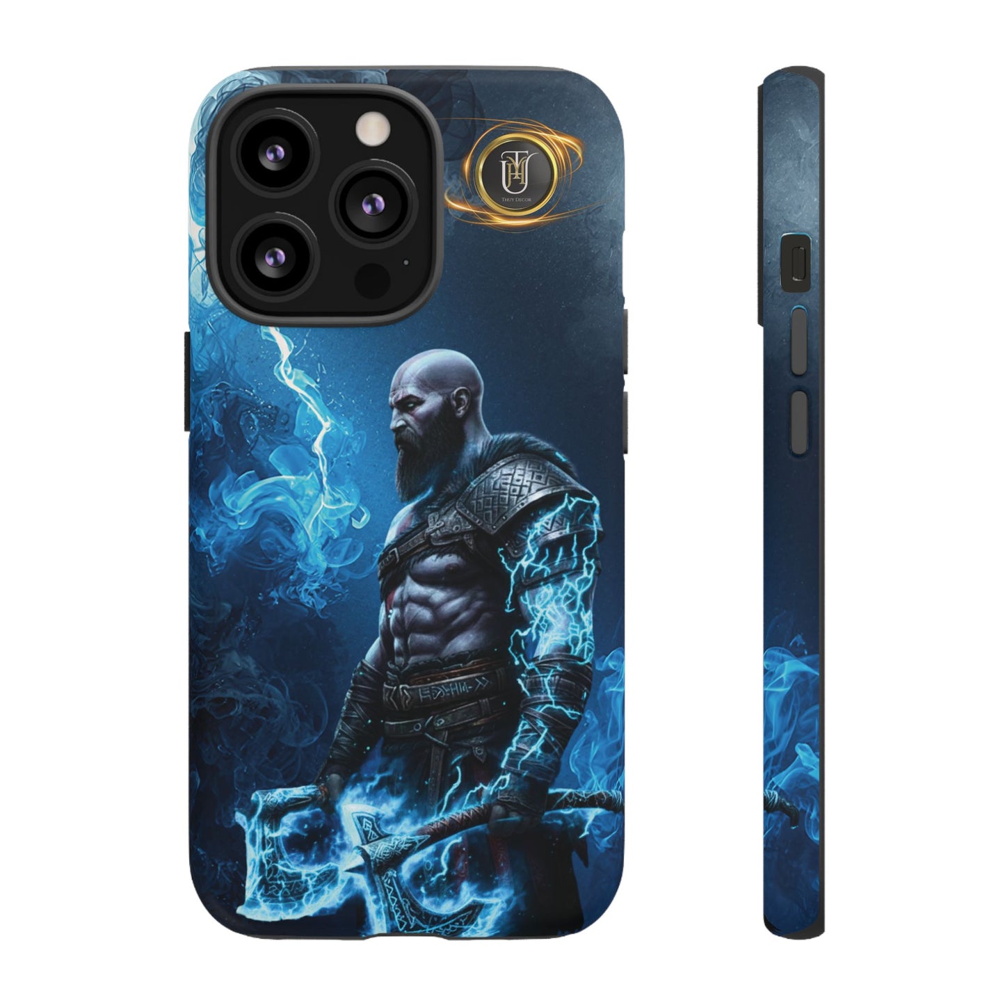 Norse Warrior Phone Case — Viking Shield & Helmet Tough Cover
