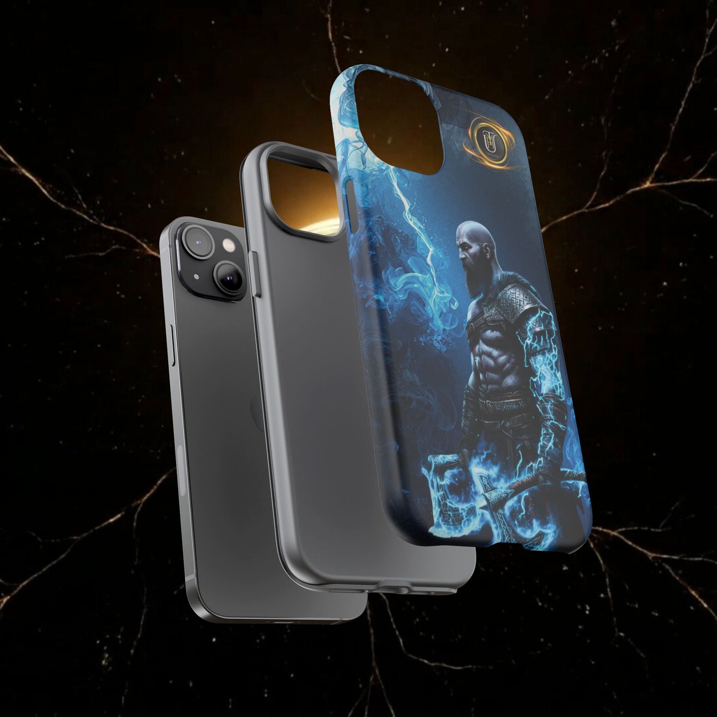 Norse Warrior Phone Case — Viking Shield & Helmet Tough Cover