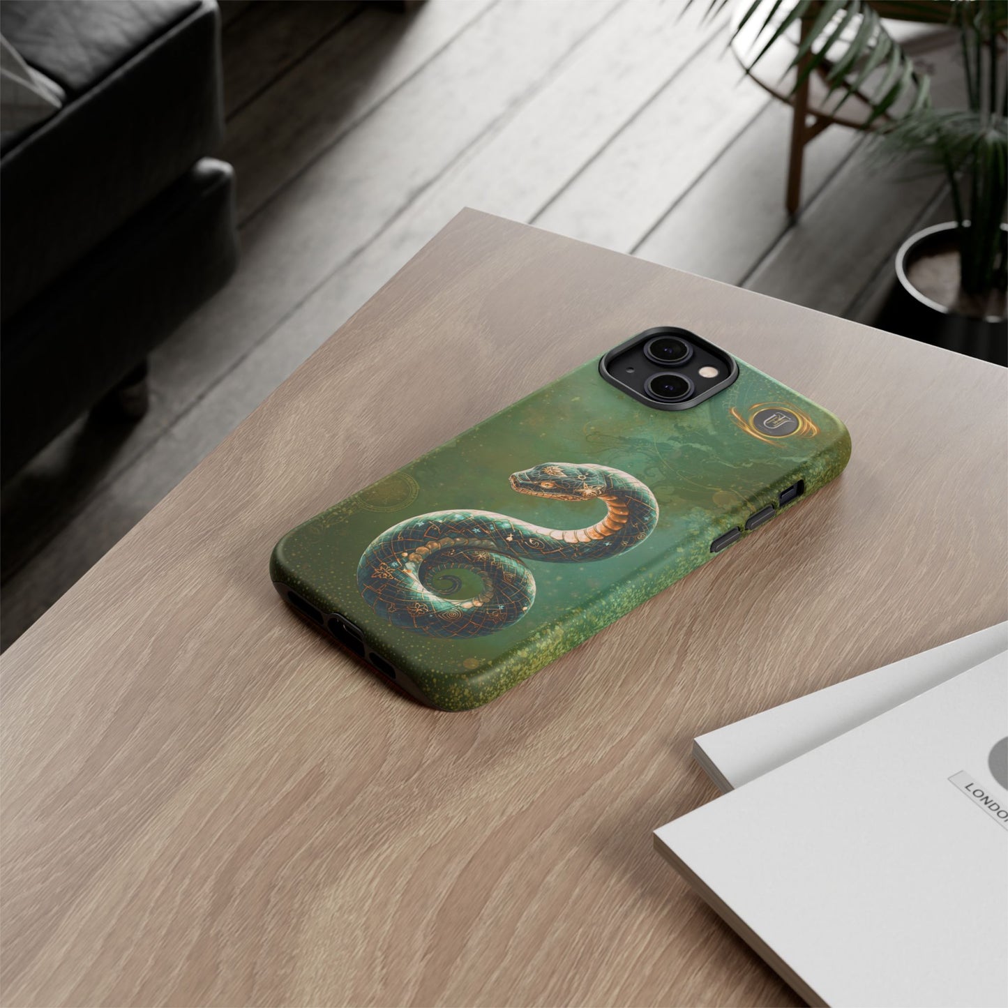Lunar Snake Phone Case — Eternity Serpent Design