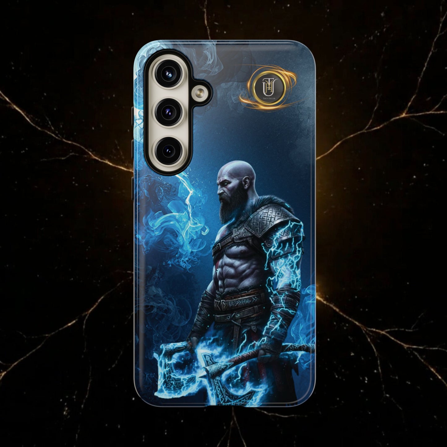 Norse Warrior Phone Case — Viking Shield & Helmet Tough Cover