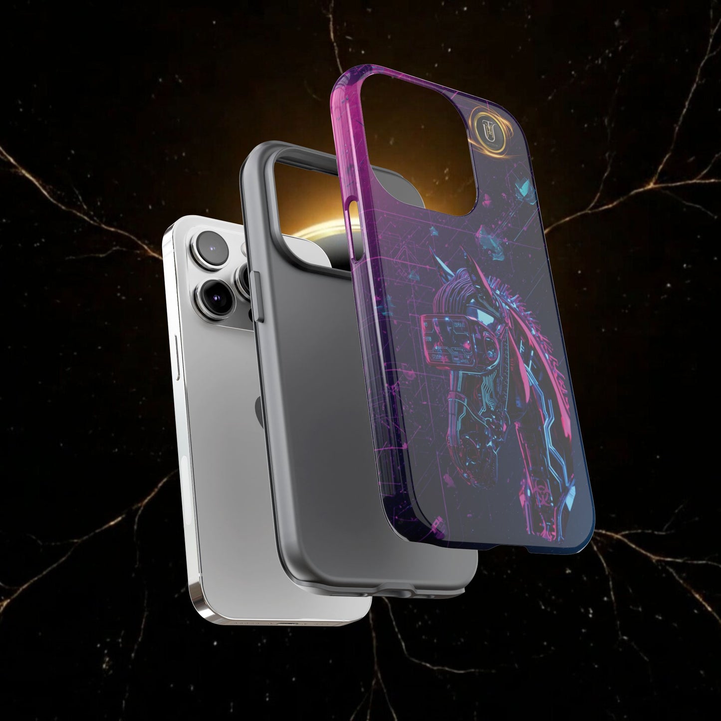 Cyber Lunar Horse Tough Case — Quantum P Phone Cover