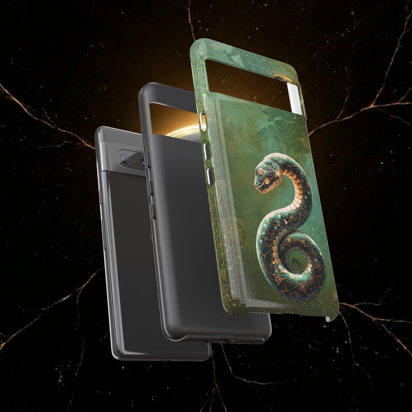 Lunar Snake Phone Case — Eternity Serpent Design